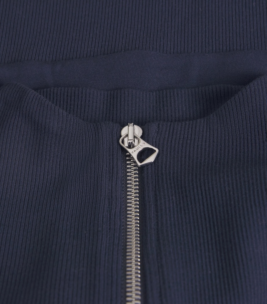DoubleSoft Masie Quarter-Zip Sweatshirt NAVY Image 5