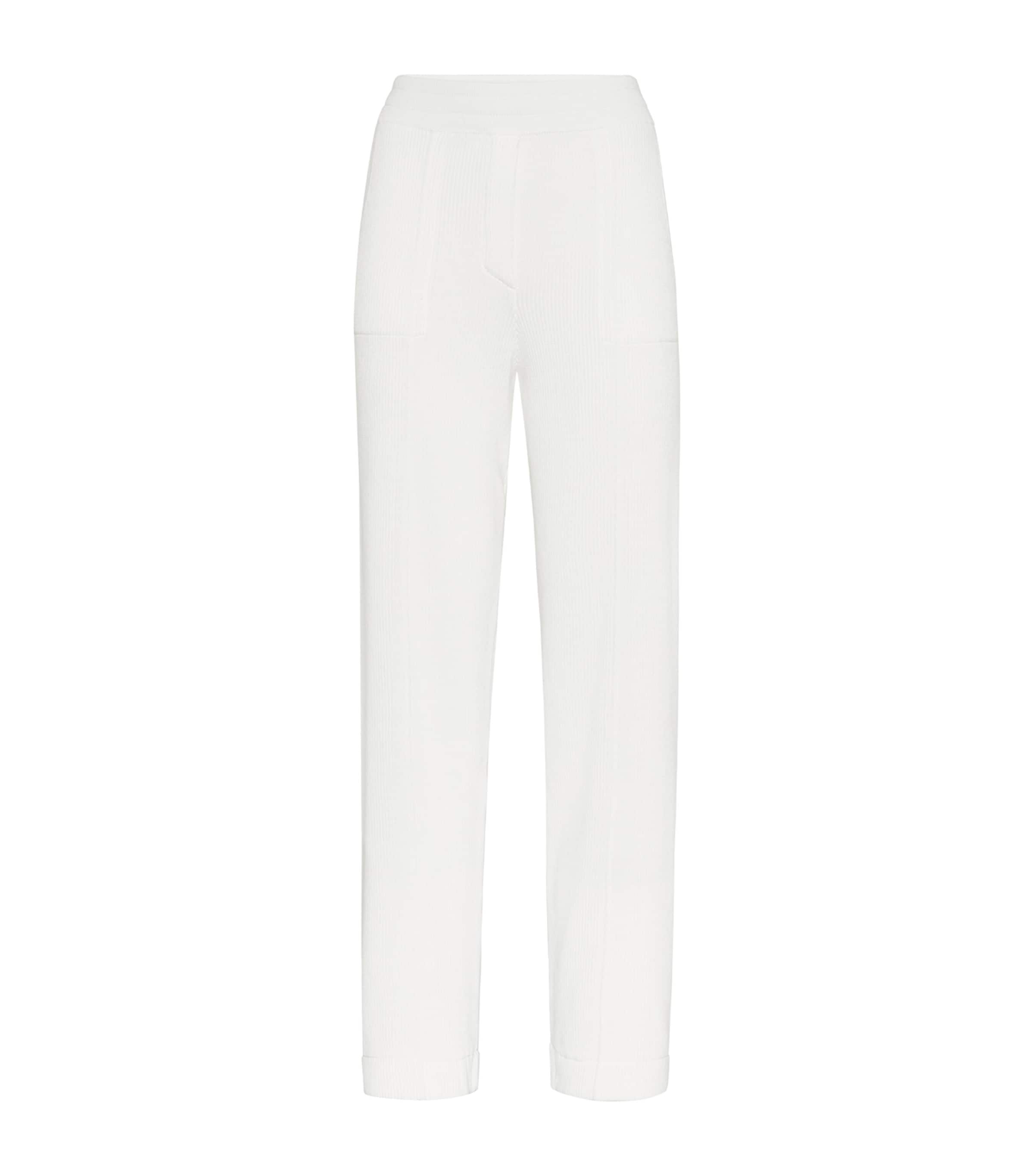 Brunello Cucinelli Jogginghose Aus Baumwolle In White