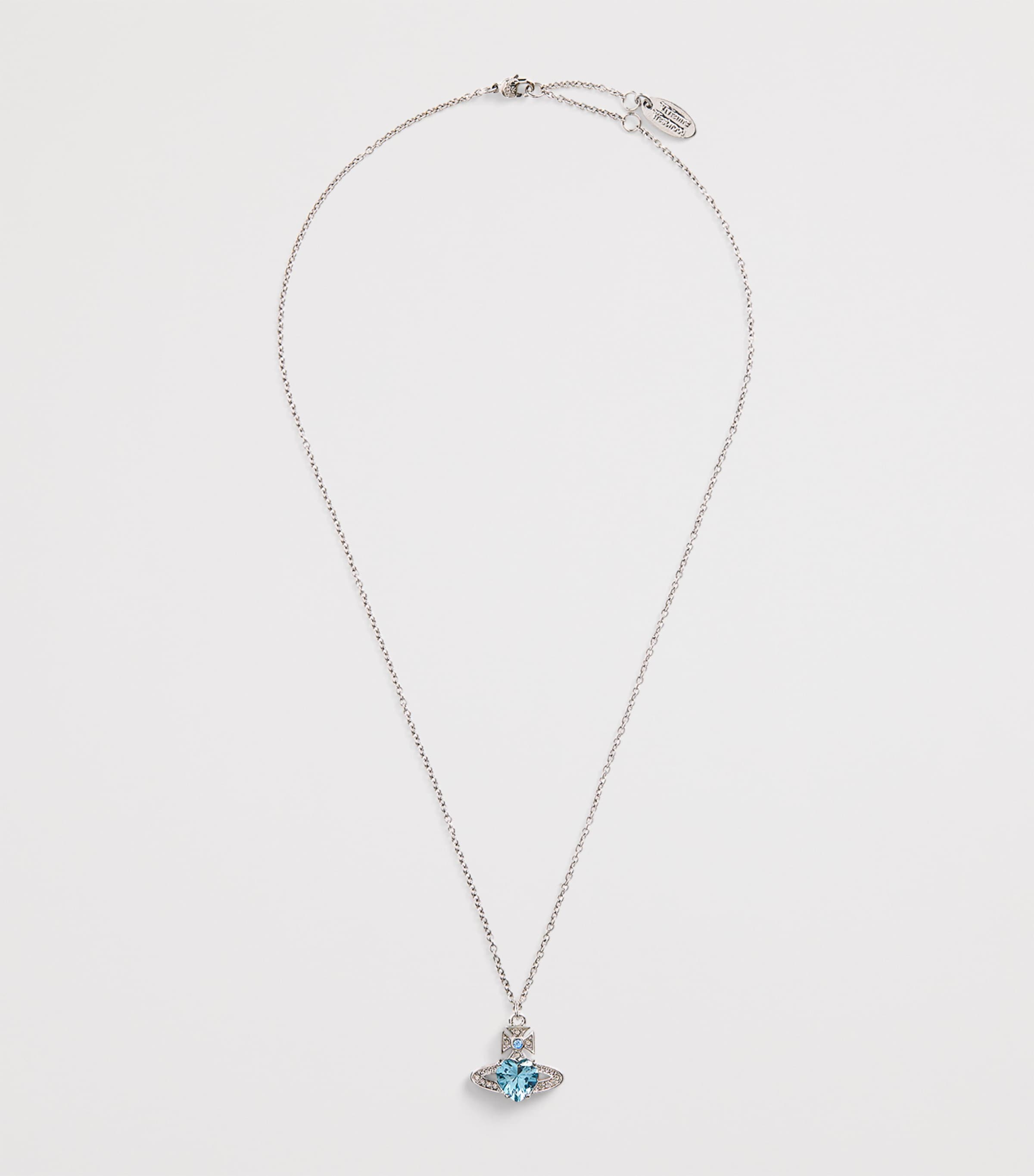 Ariella Pendant Necklace PLATNIUM/AQUARMARINE Image 3