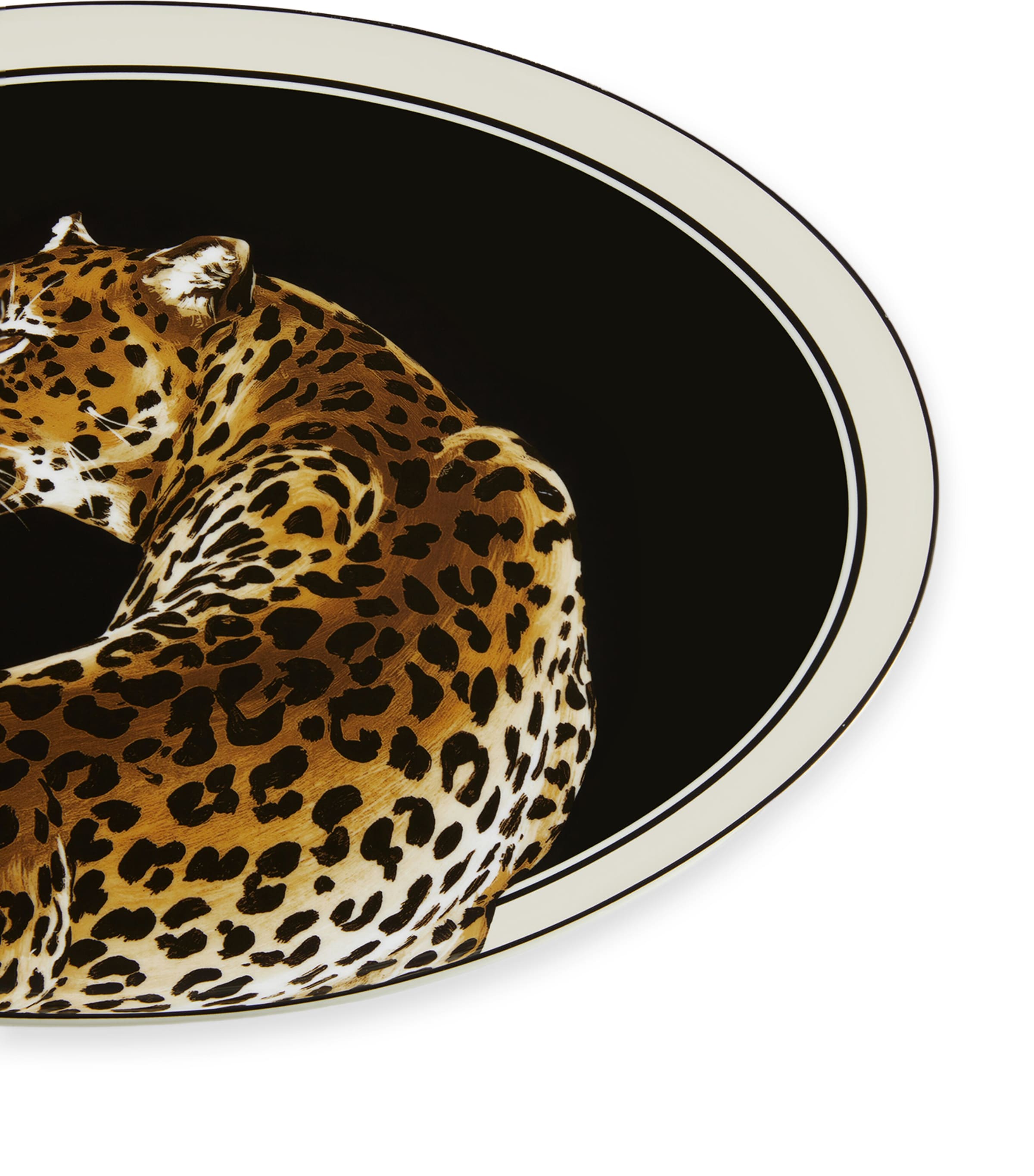 Porcelain Leopard Oval Serving Plate (45.5cm) UL005 LEOPARDO F DO Image 4