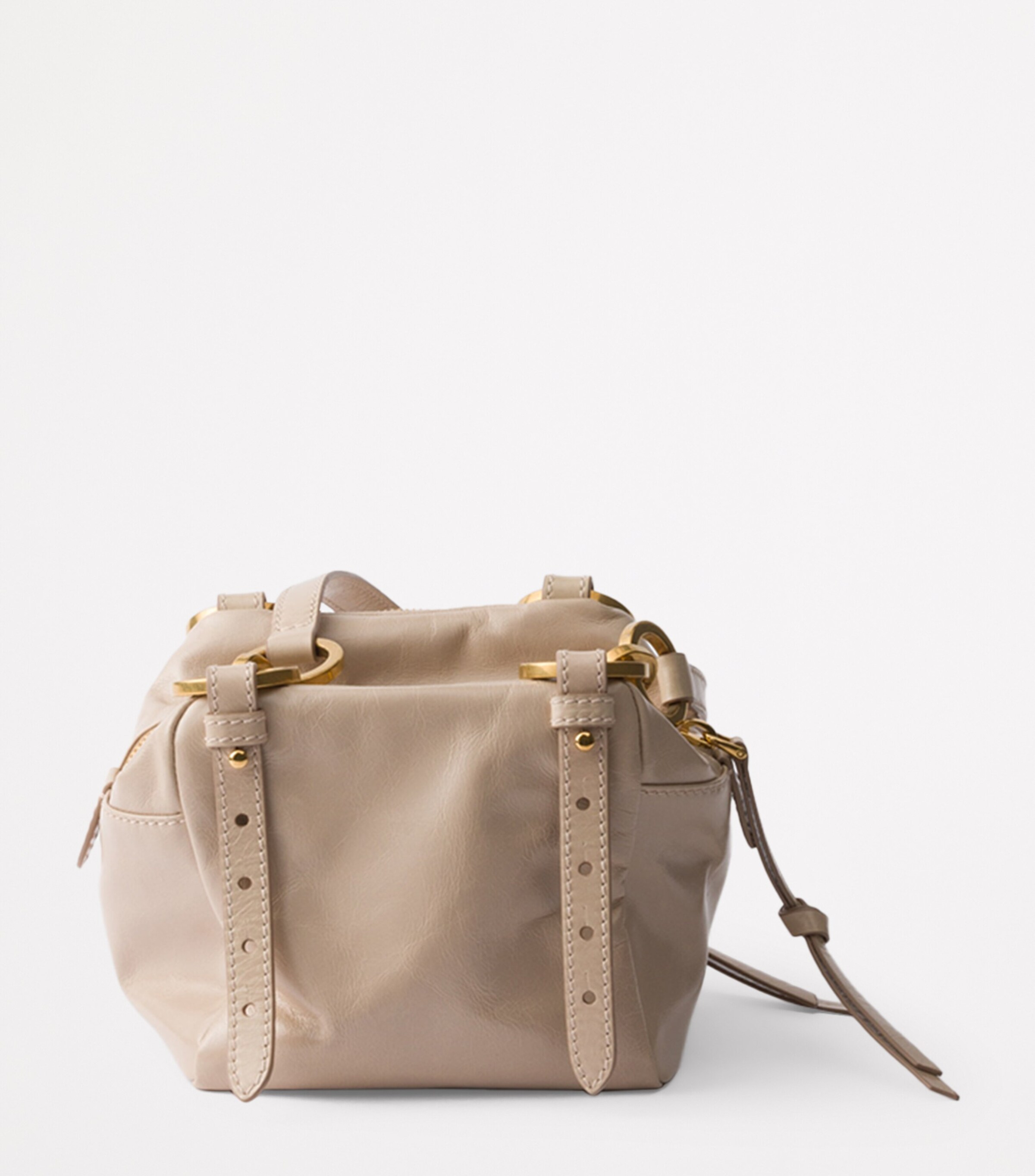 Mini Leather Dangle Top-Handle Bag F0236 Image 3