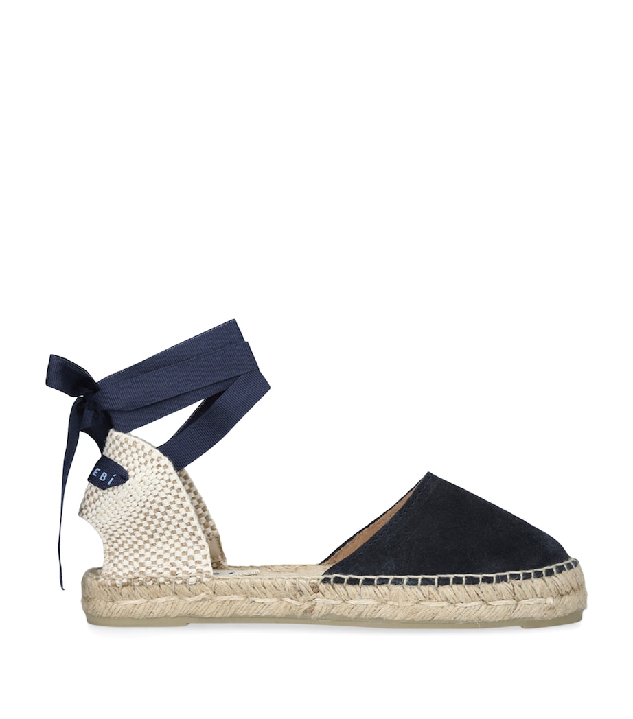 Canvas Hamptons Ankle-Strap Espadrilles NAVY Image 1