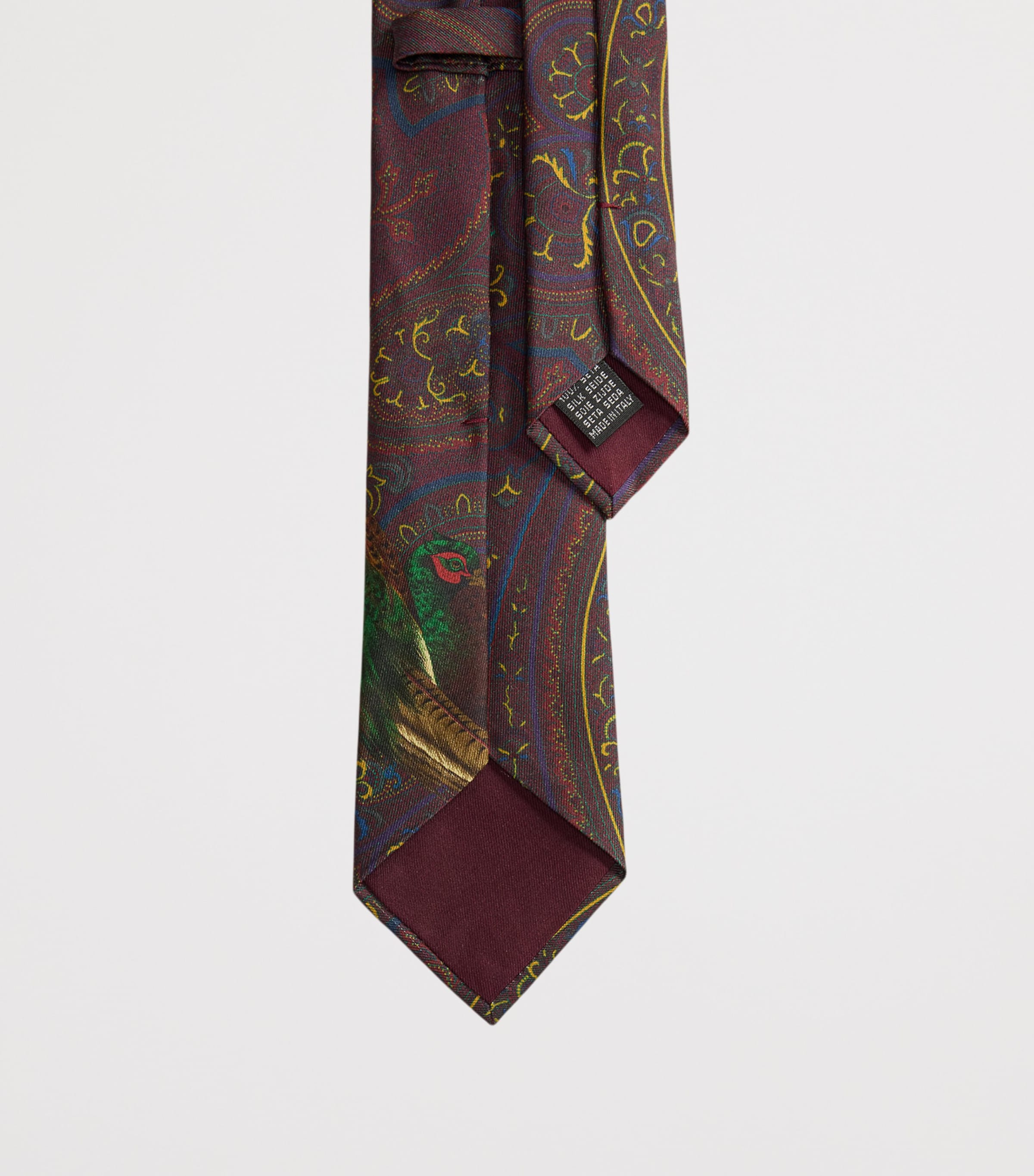 Ralph Lauren Collection Printed Silk Tie Luggage Brown Multi Image 5