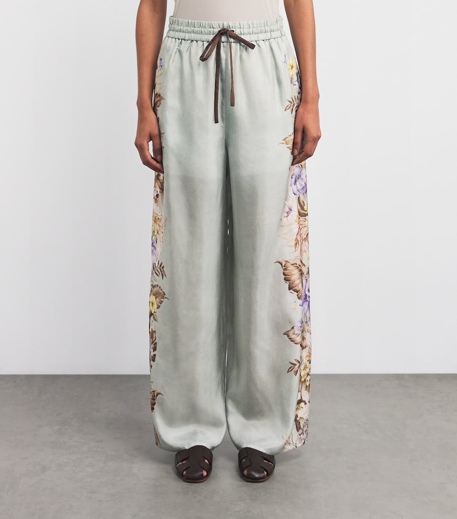 Silk Coco Relaxed Trousers SGMTFL SG MLTI FLORL Image 3