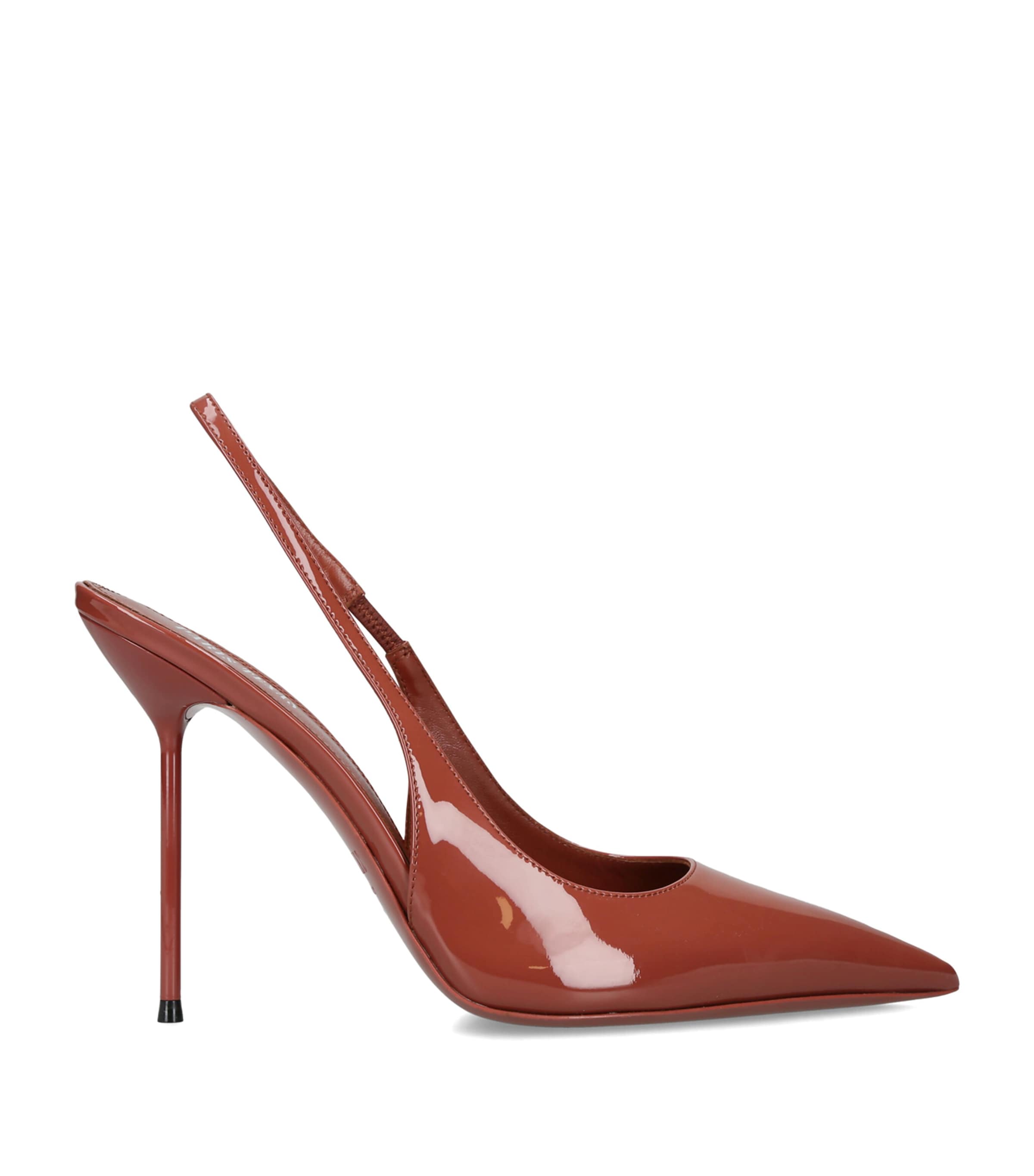 Paris Texas Patent Leather Lidia Slingback Pumps 105 Pink Image 1