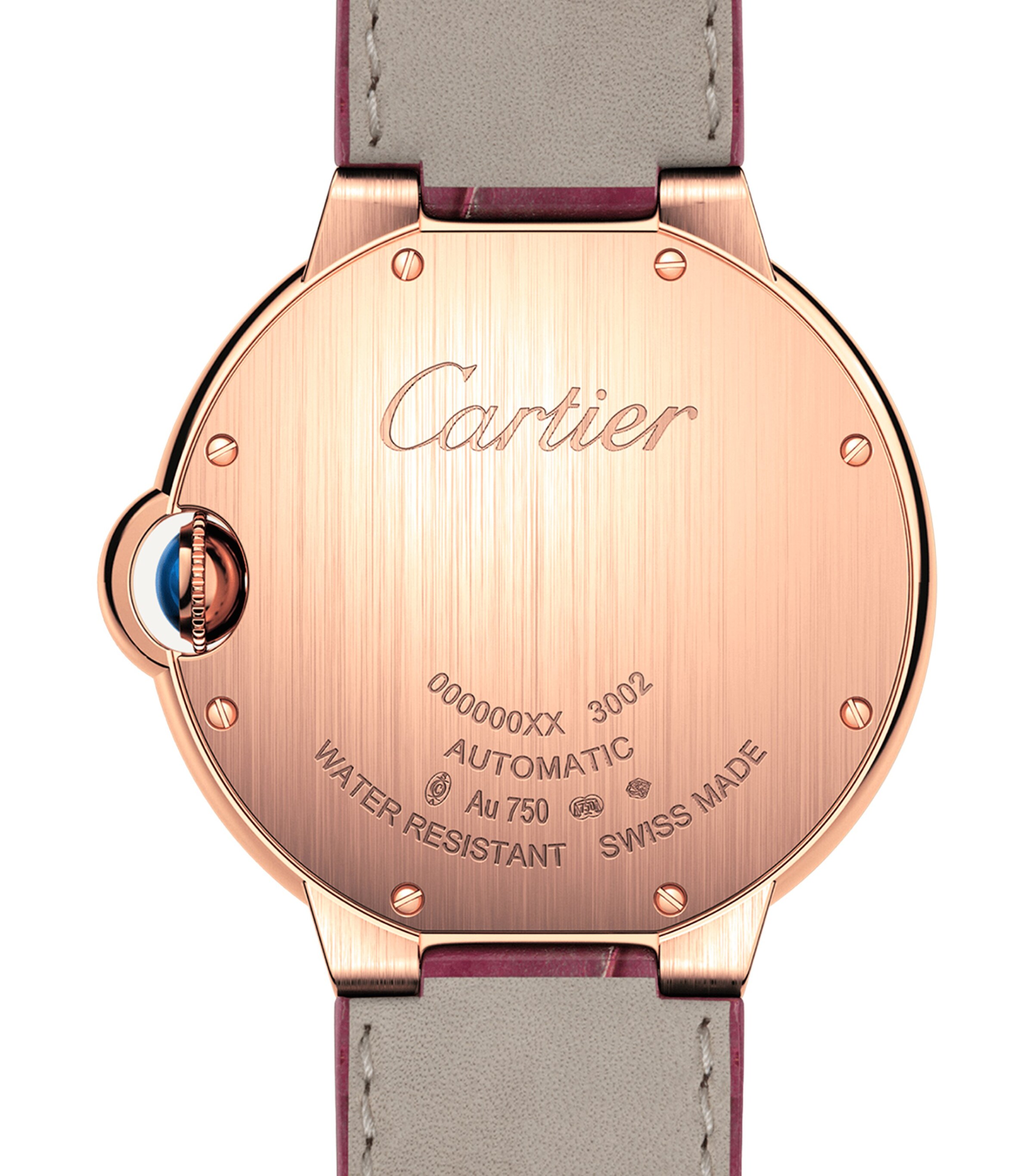 Cartier Rose Gold and Diamond Ballon Bleu de Cartier Watch 36mm Grey Image 7