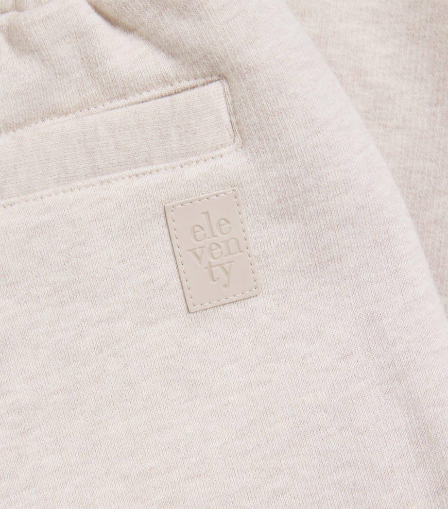 Eleventy Kids Cotton-Cashmere Drawstring Sweatpants (2-16 Years) Bei M Mel/antr Image 3