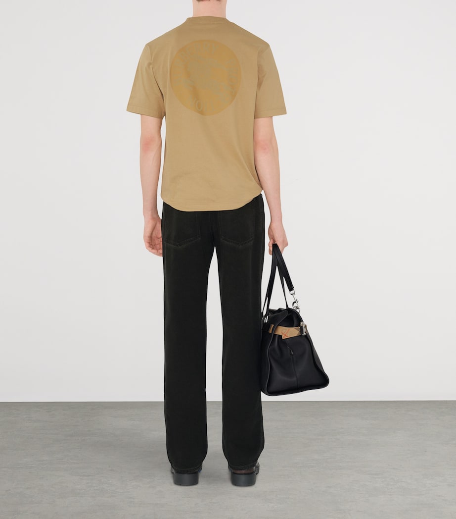 Cotton EKD Badge T-Shirt FLAX Image 4