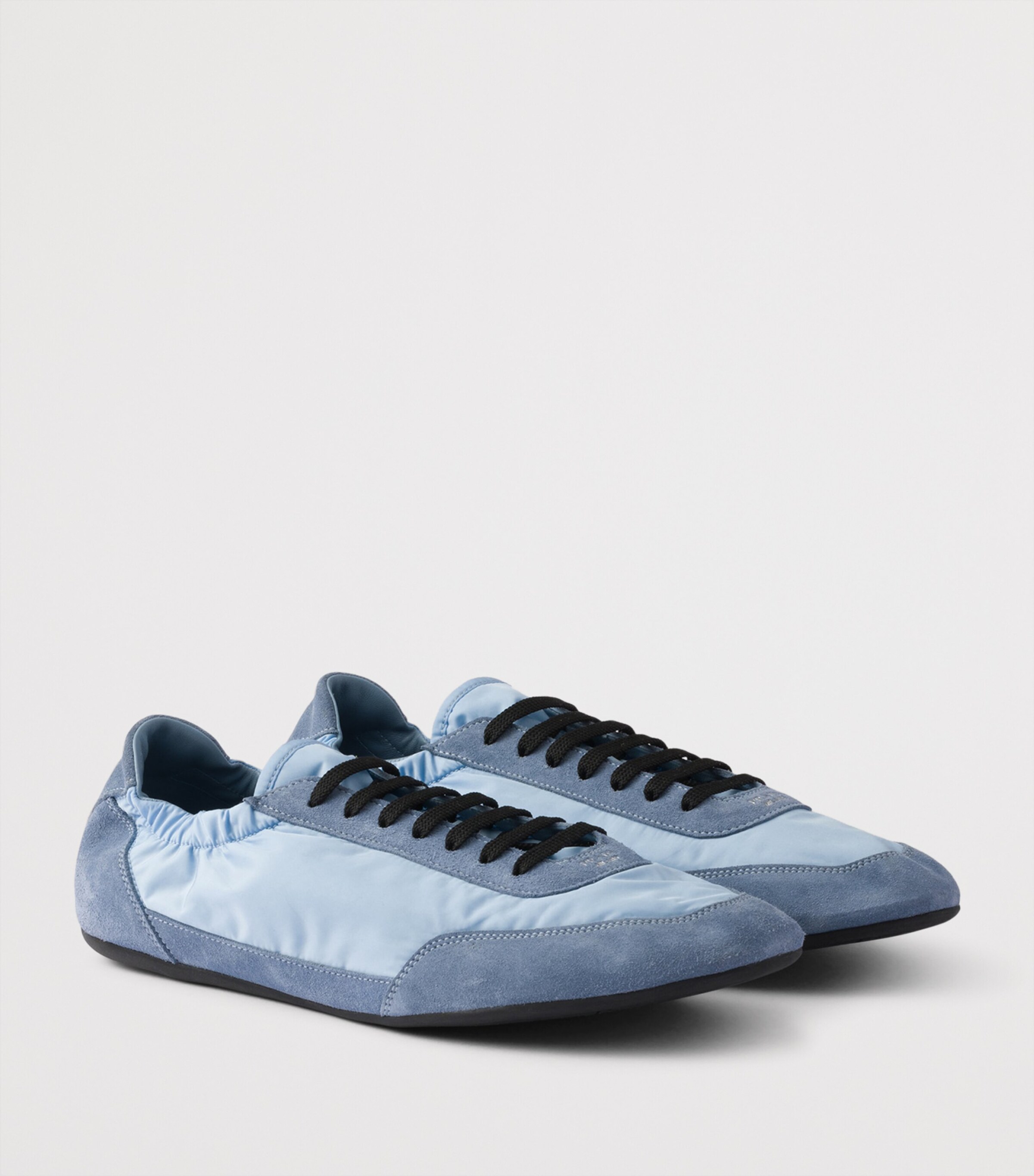 Prada Suede and Re-Nylon Collapse Sneakers | Harrods UK