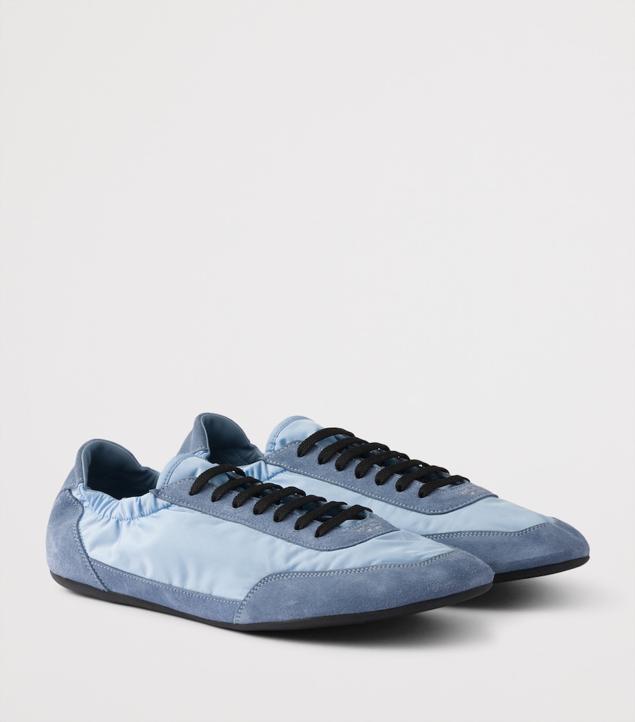 Suede and Re-Nylon Collapse Sneakers F0076 Image 2