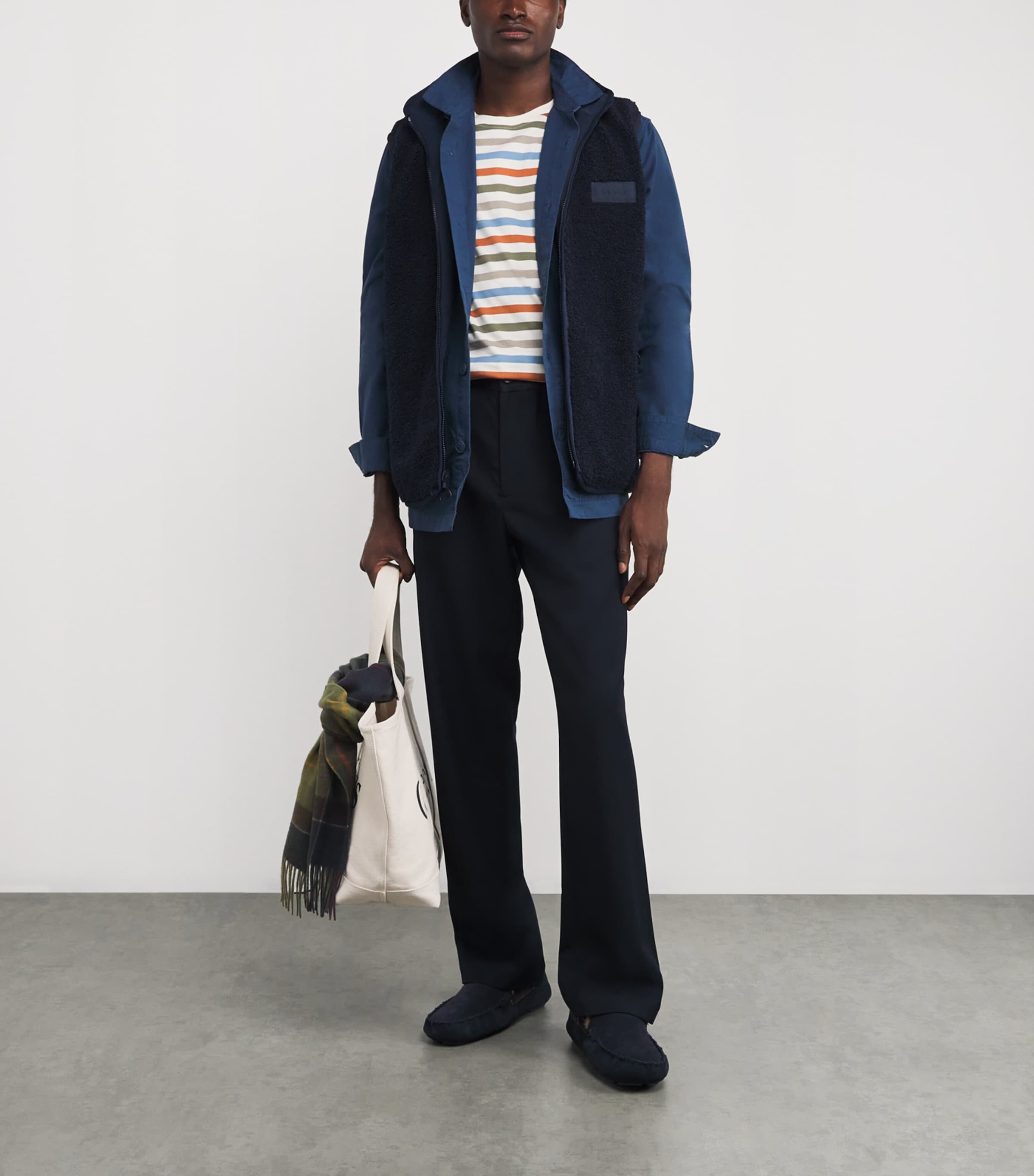 Reversible Fleece Gilet NAVY Image 2