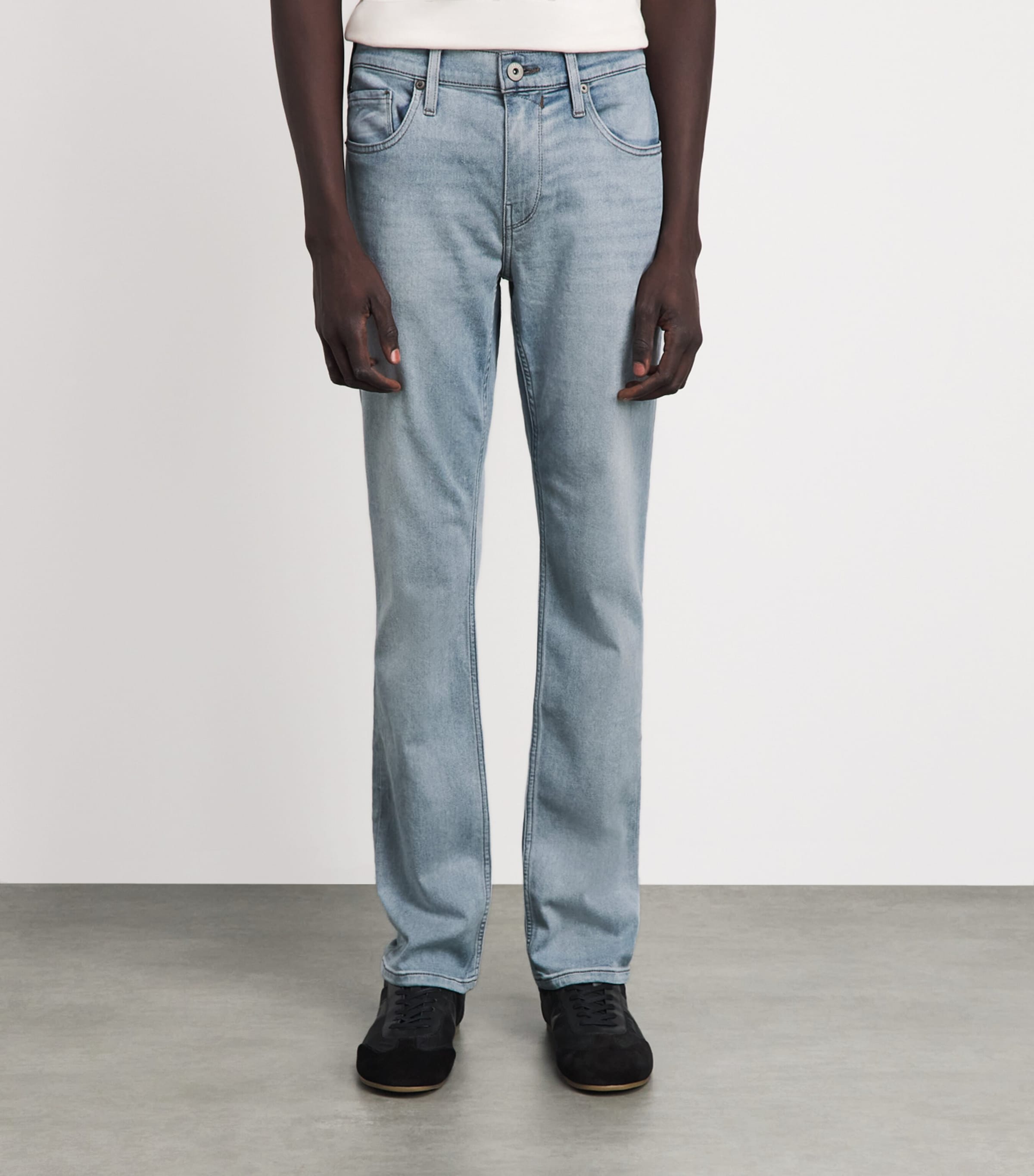 PAIGE Mens Federal Slim-Straight Jeans Farrand Image 4