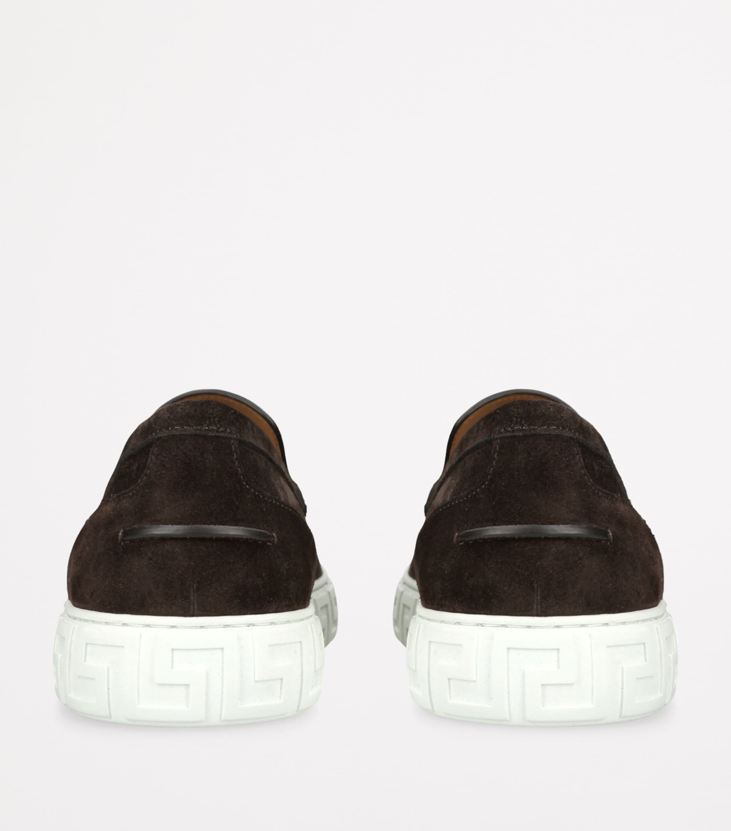 Suede Medusa Loafers DARK BROWN Image 2