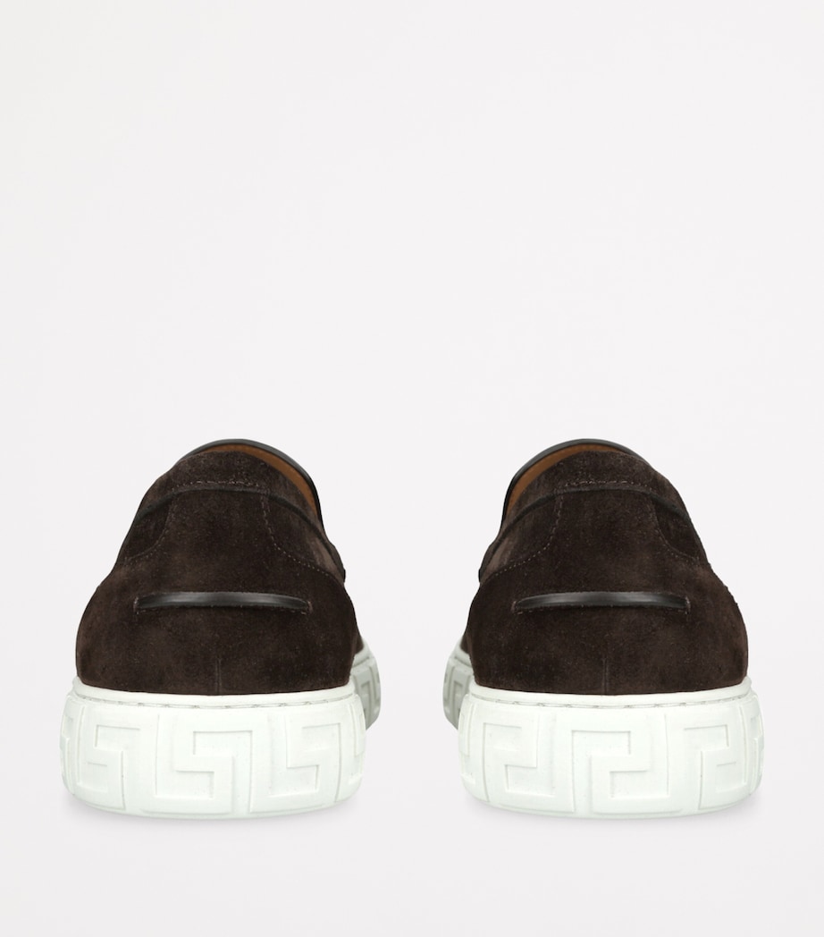 Suede Medusa Loafers DARK BROWN Image 2