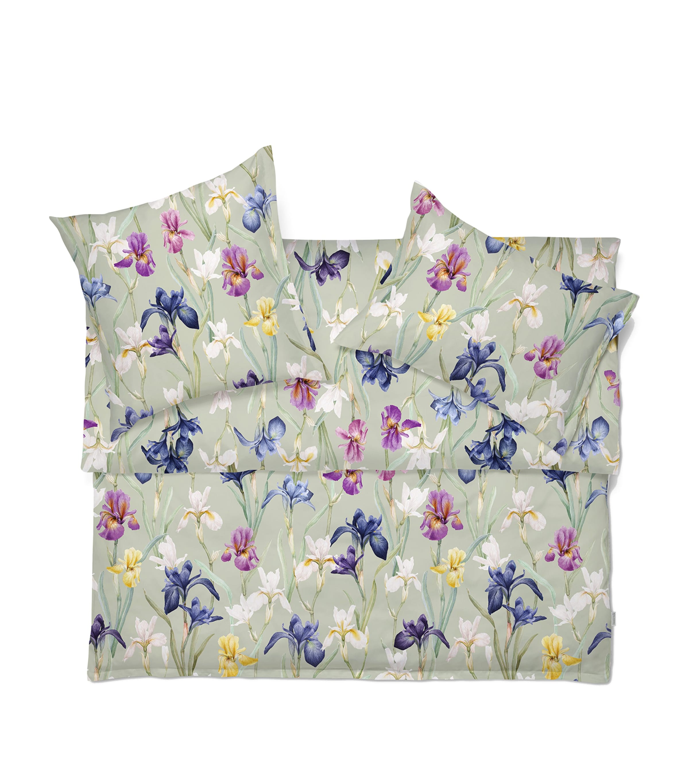 Schlossberg Cotton Charlotte Super King Oxford Pillow Case In Green