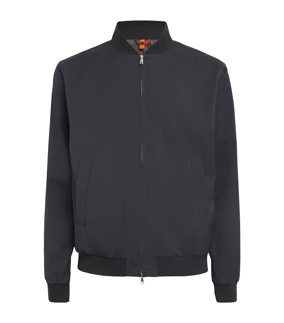 Stretch-Cotton Bomber Jacket 580 PIOMBO Image 1