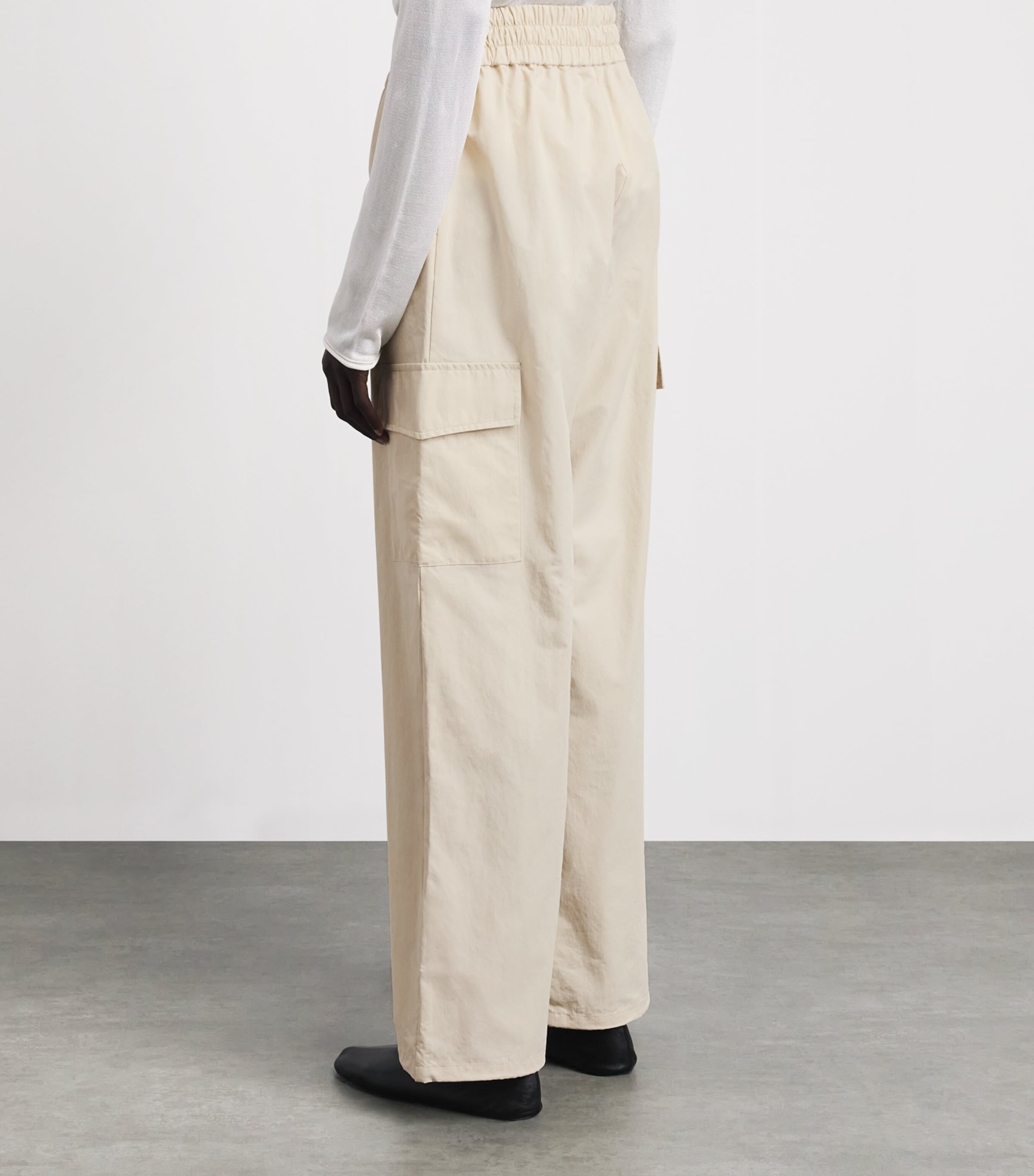 Stylein Womens Shea Cargo Trousers Cream Image 5