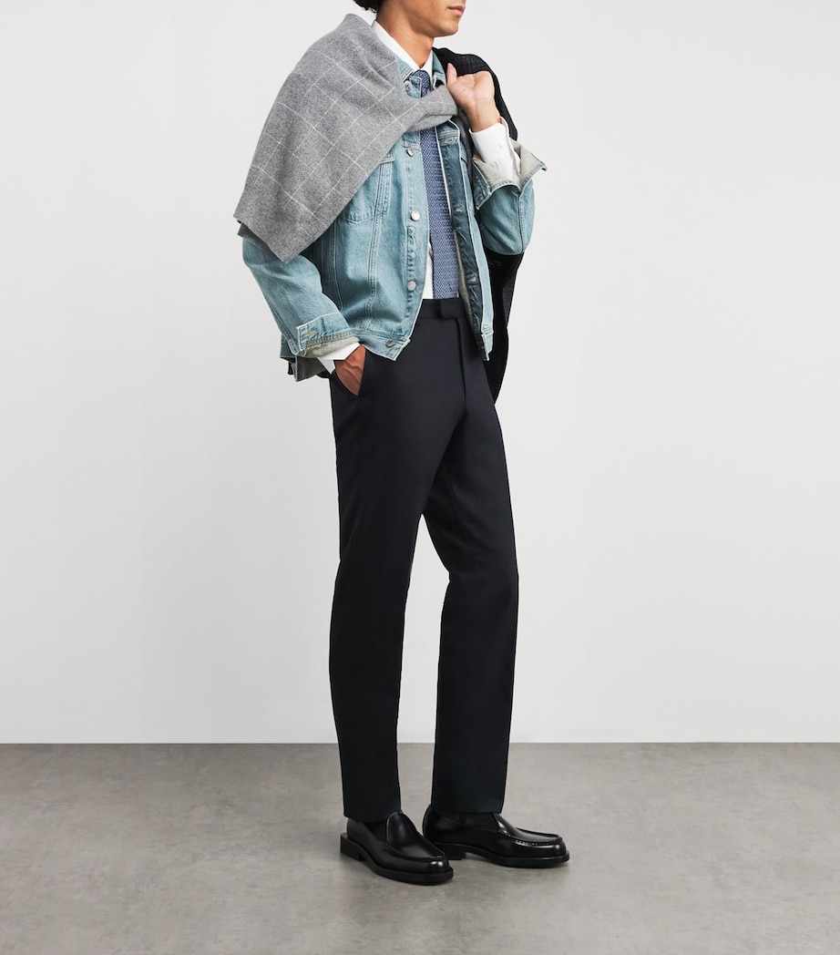 Wool-Cashmere Suit Trousers 001 NAVY BLUE Image 2