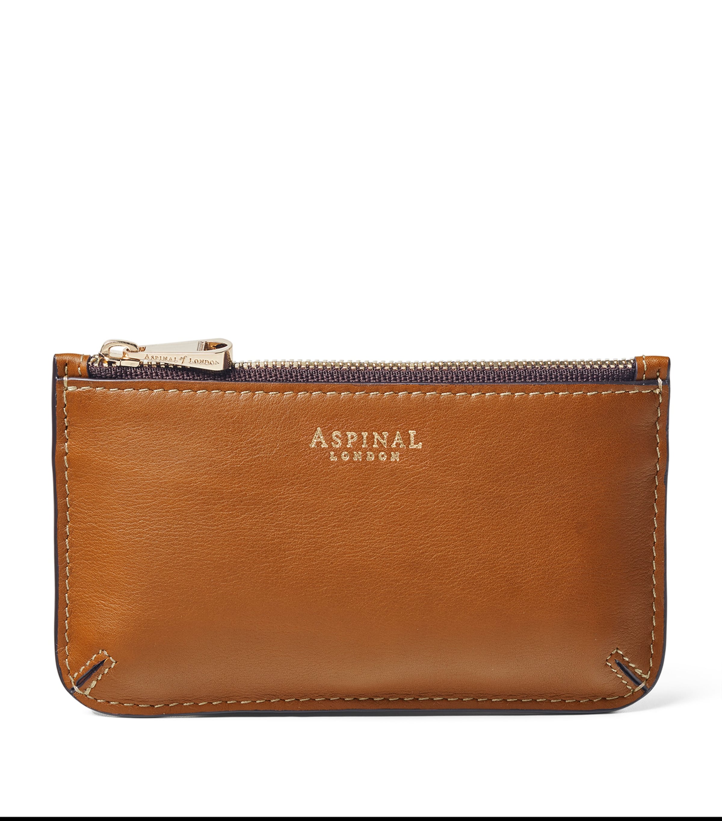 Aspinal Of London Logo-print Leather Wallet In Brown