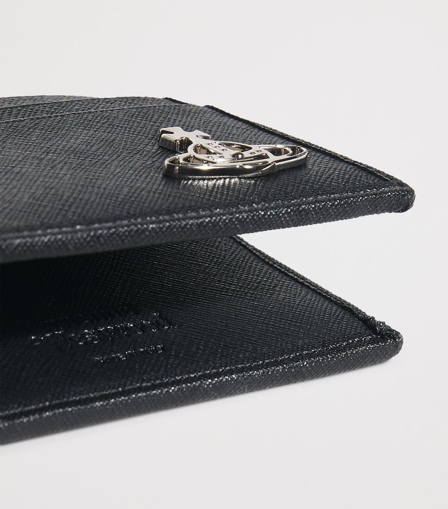 Saffiano Leather Card Holder N401 BLACK Image 4