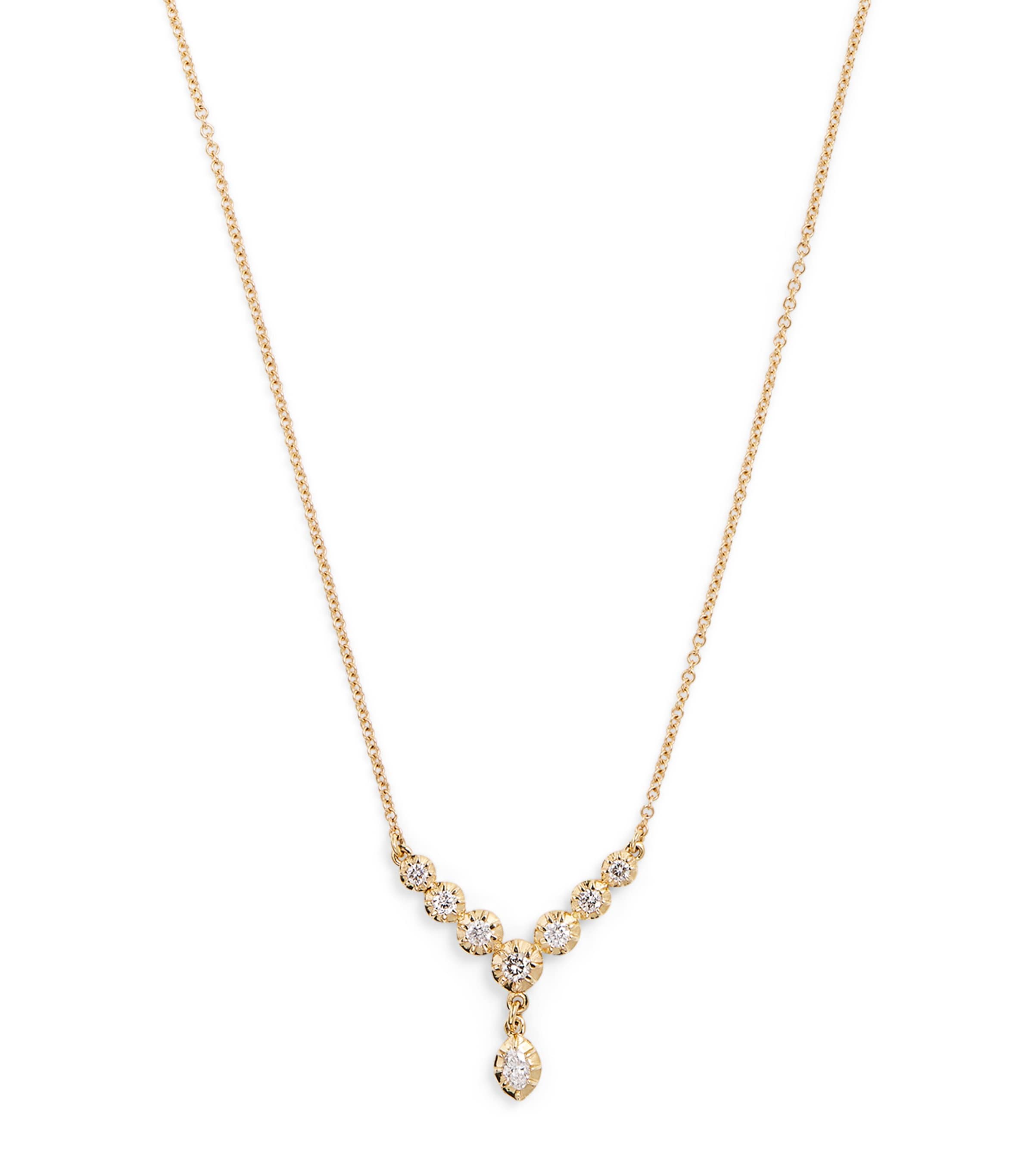 Yellow Gold and Diamond Sophia Necklace YELLOW GOLD Image 1