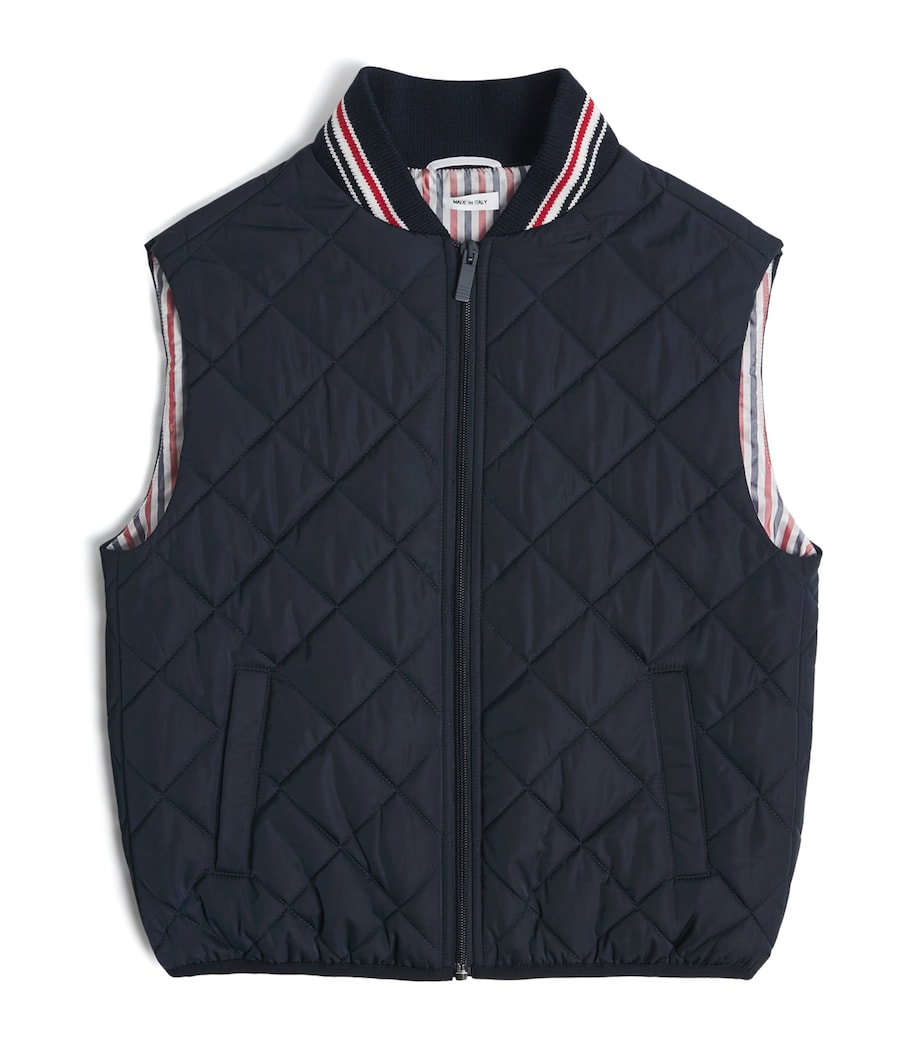 Quilted Gilet (2-12 Years) NAVY Image 1