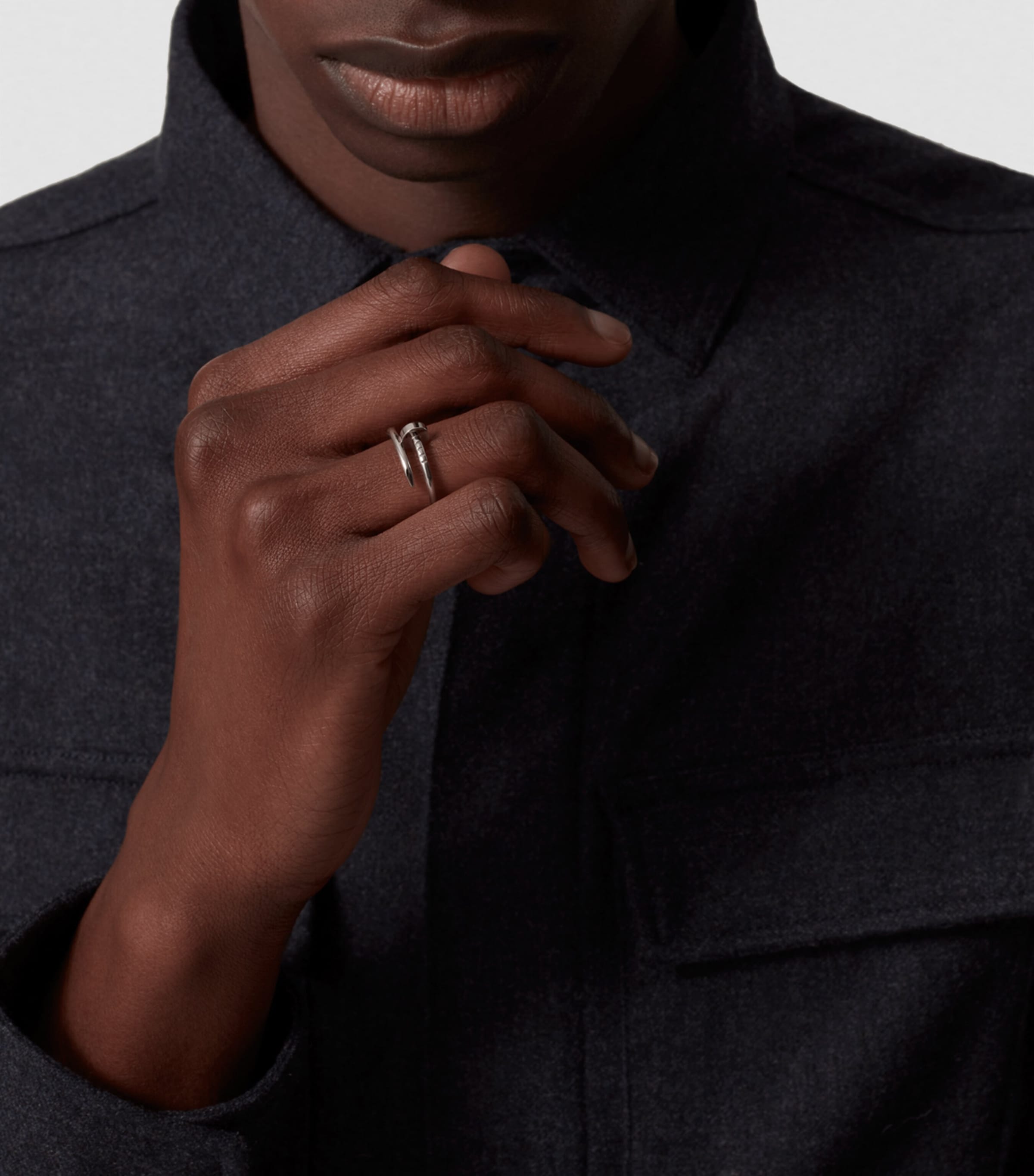 Small White Gold Juste un Clou Ring WHITE GOLD Image 3