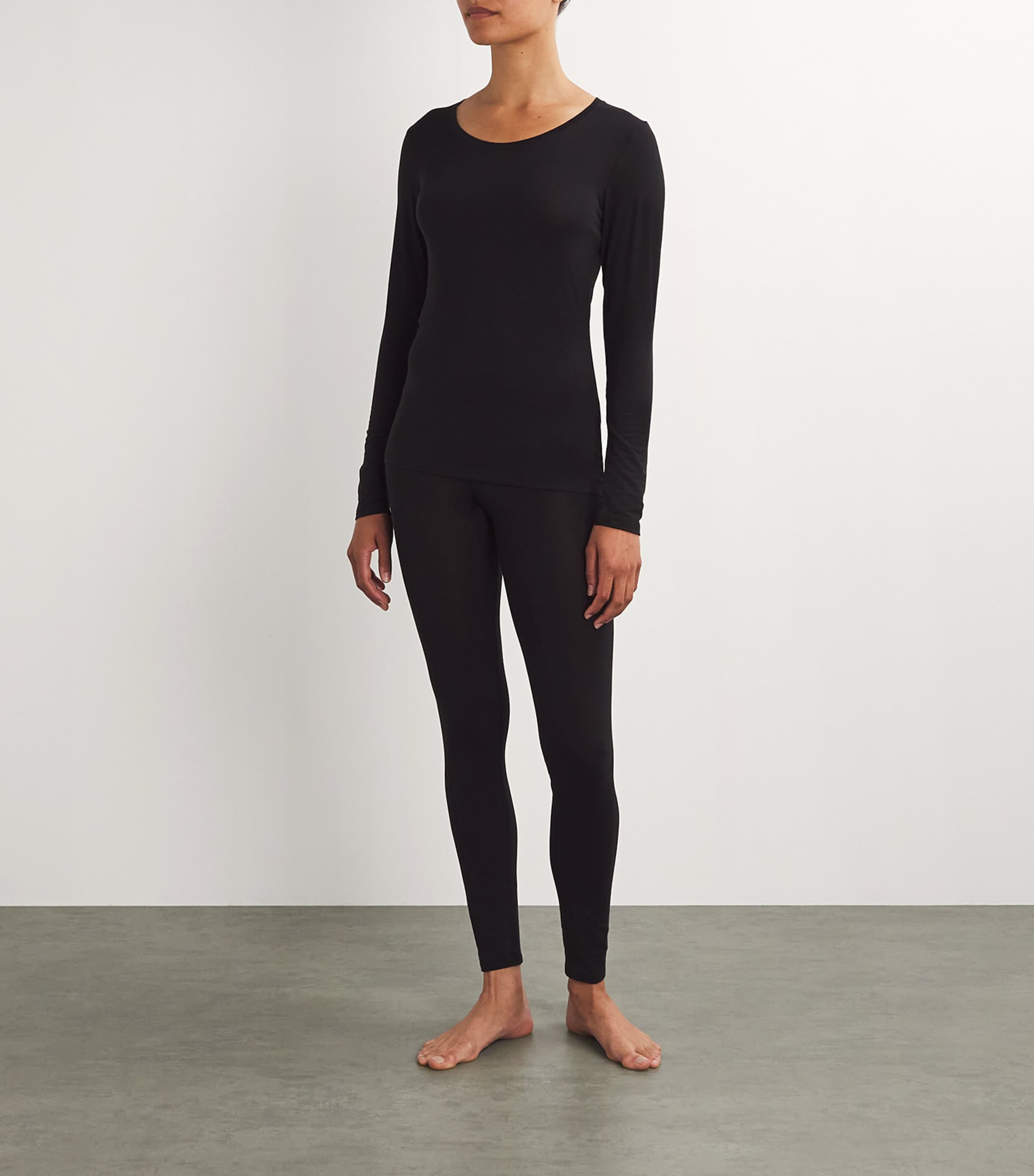 Falke Womens Daily ClimaWool Tights Black Image 2