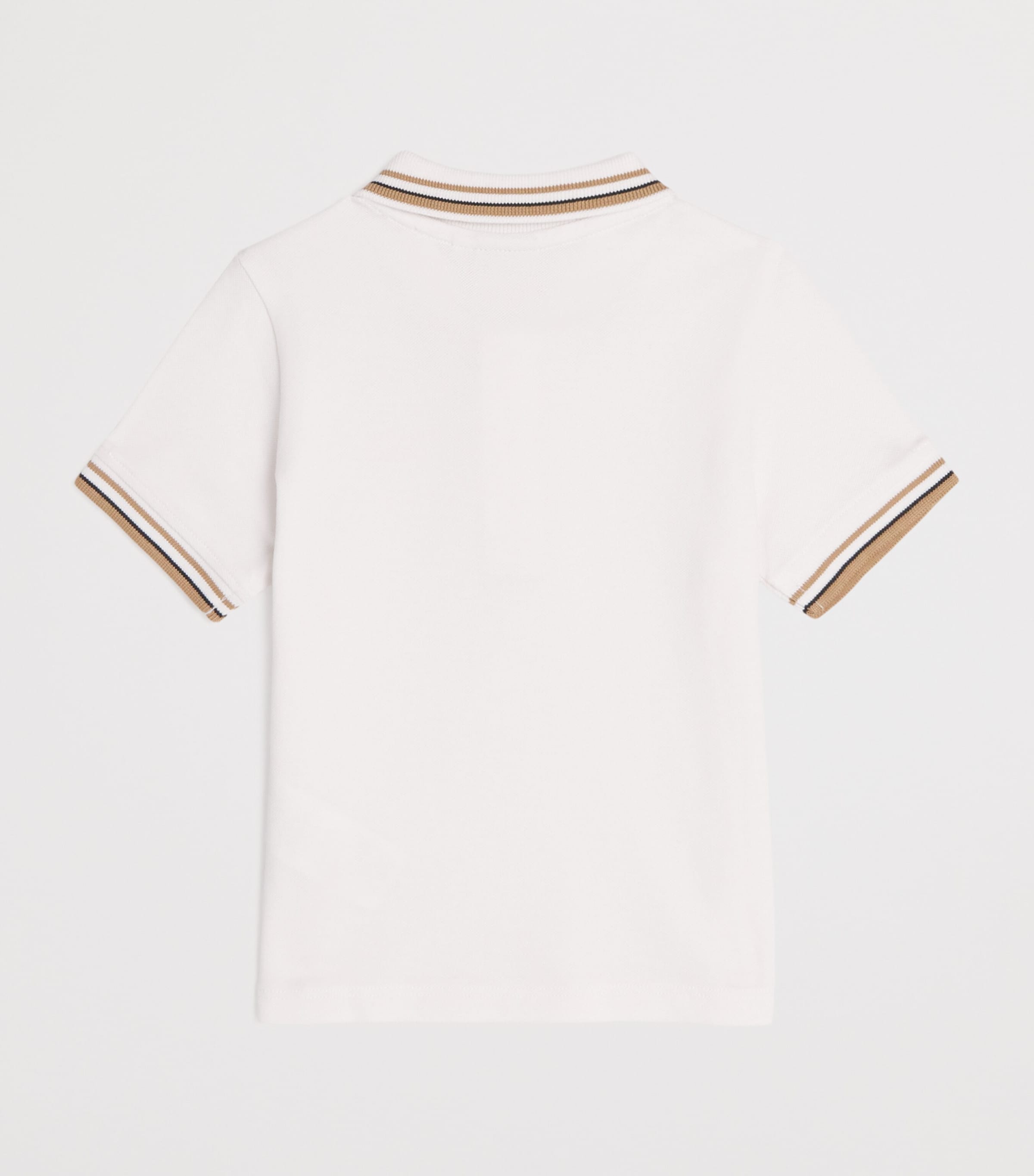 Cotton Tonal-Trim Polo Shirt (3-36 Months) WHITE Image 2