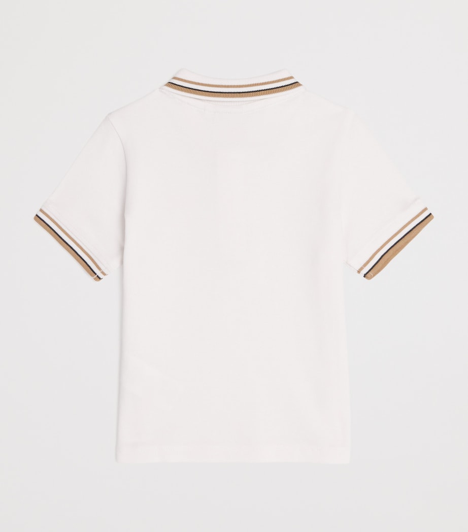 Cotton Tonal-Trim Polo Shirt (3-36 Months) WHITE Image 2