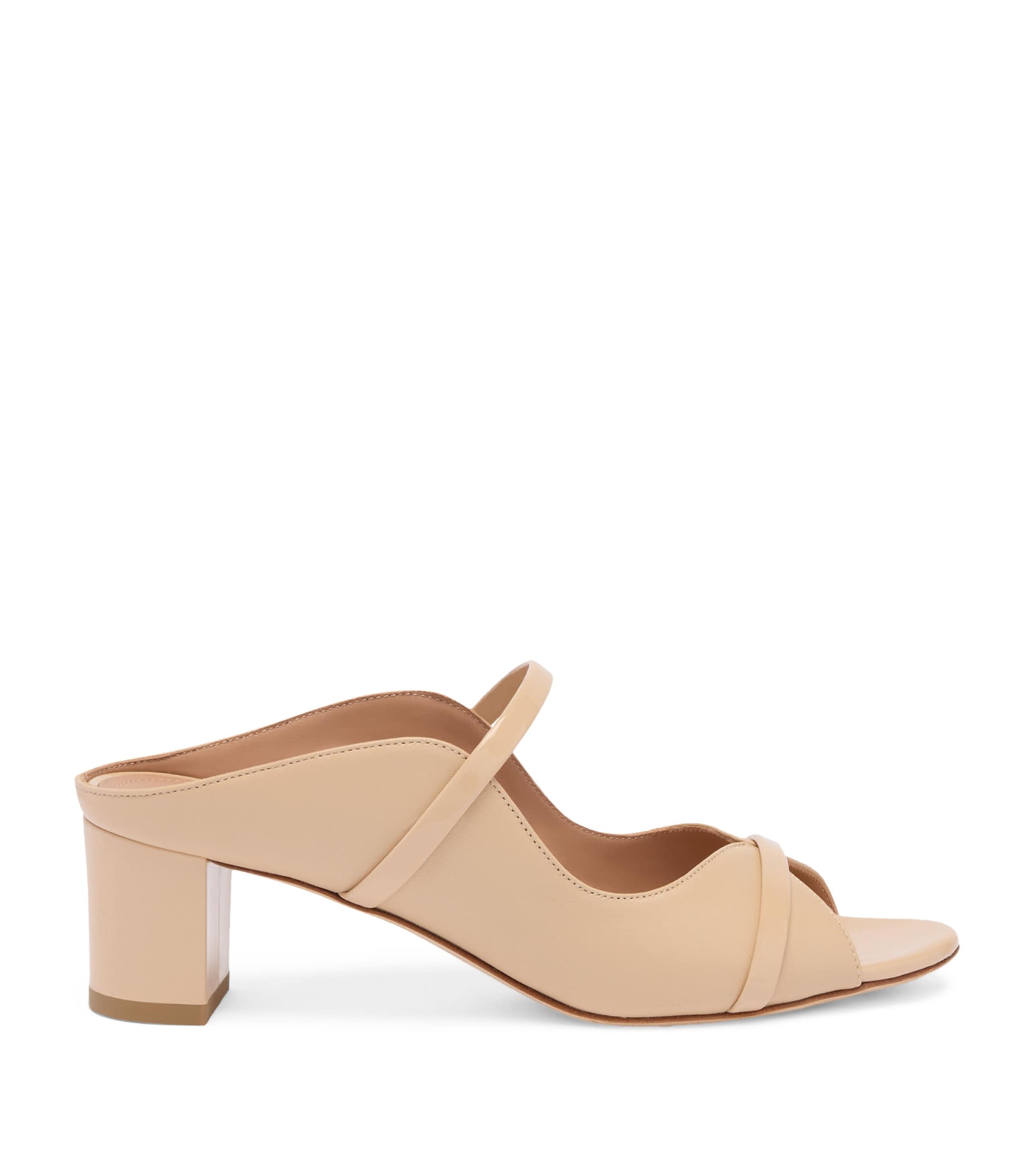 Malone Souliers Nappa Leather Norah Heeled Sandals 45 Buff Image 1