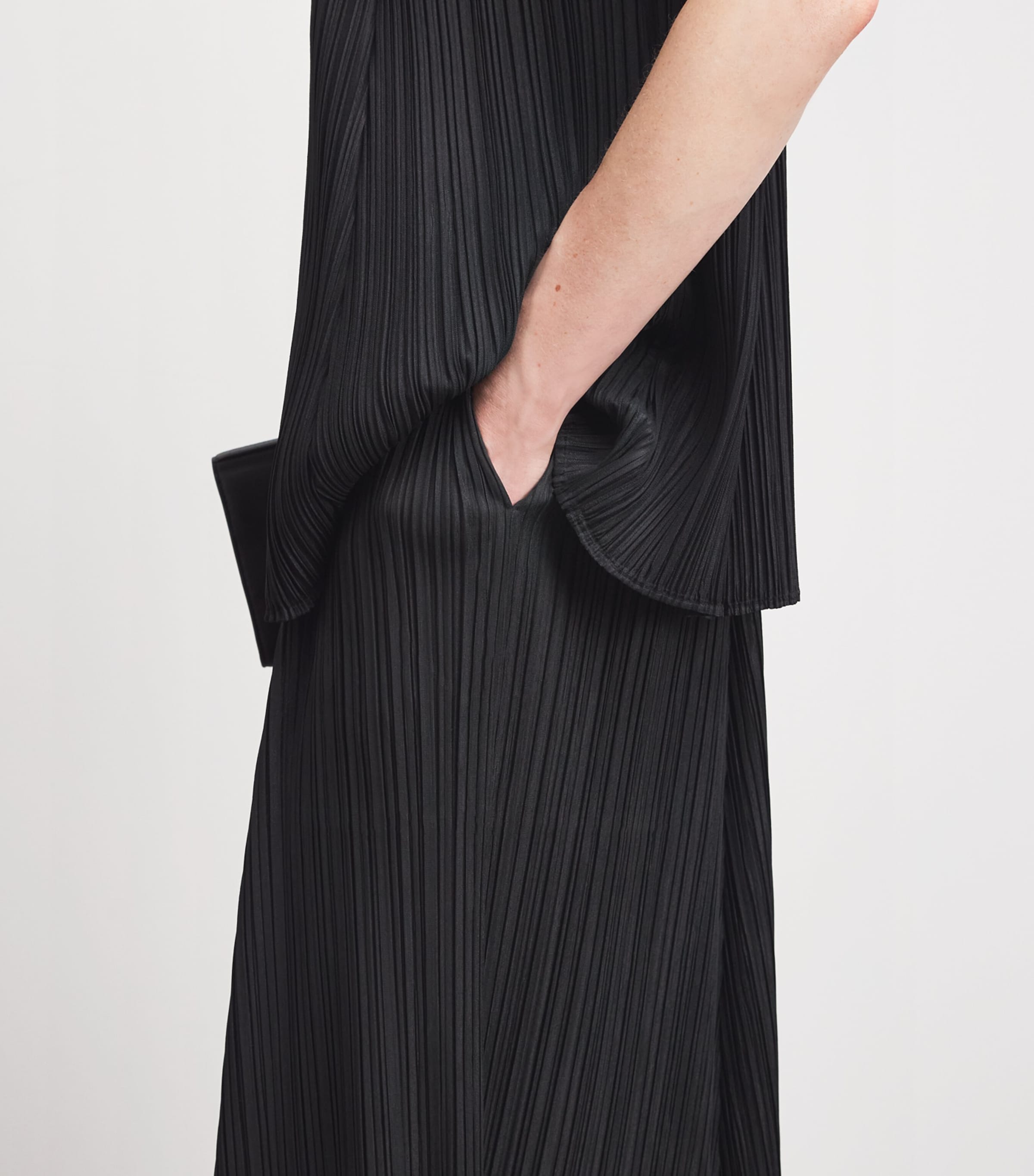 Pleats Please Issey Miyake Womens Mellow Pleats Trousers Black Image 3