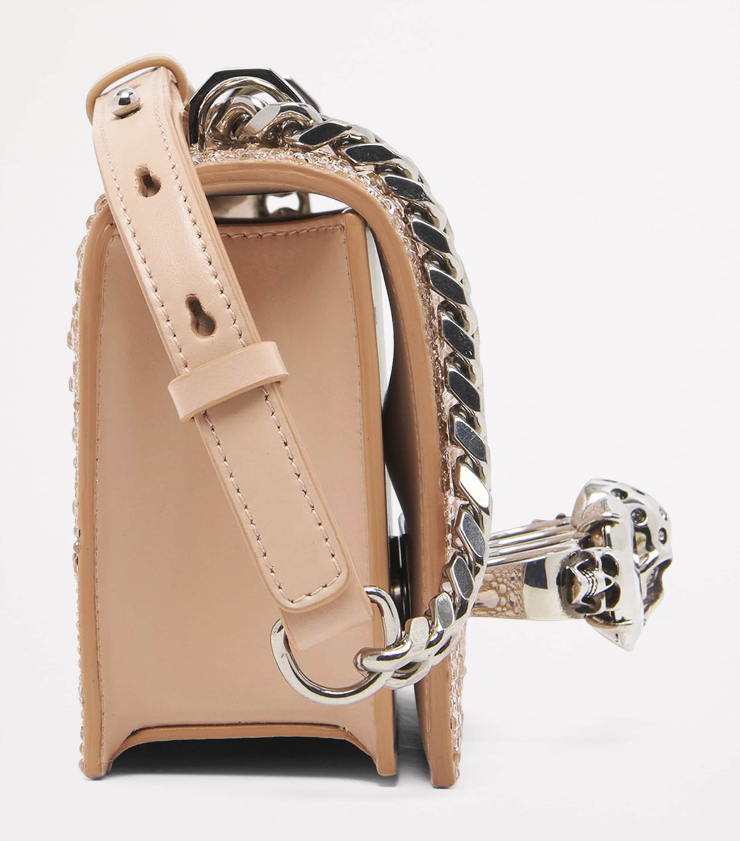 Mini Leather Jewelled Satchel 5000 Image 4