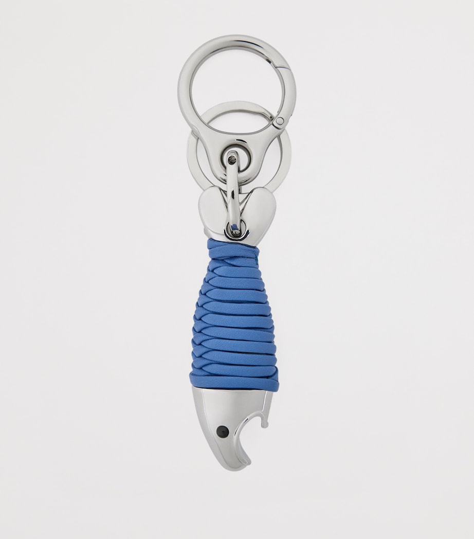 LOEWE Fish Bottle-Opener Keyring Silver/seaside Blue Image 2