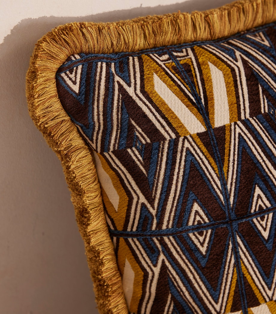 Soho Home Jacquard Aspen Square Cushion (50cm x 50cm) Yellow Image 4