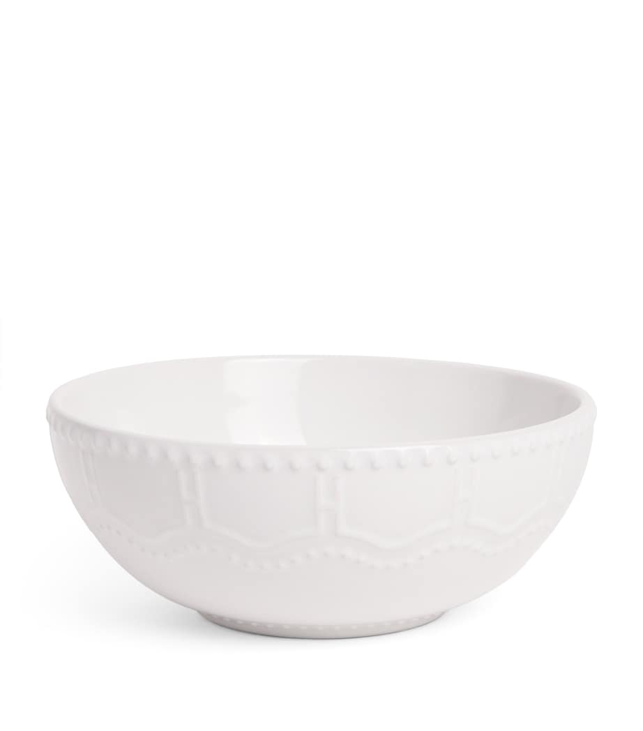 Stoneware Brompton Cereal Bowl (15.5cm) WHITE Image 1