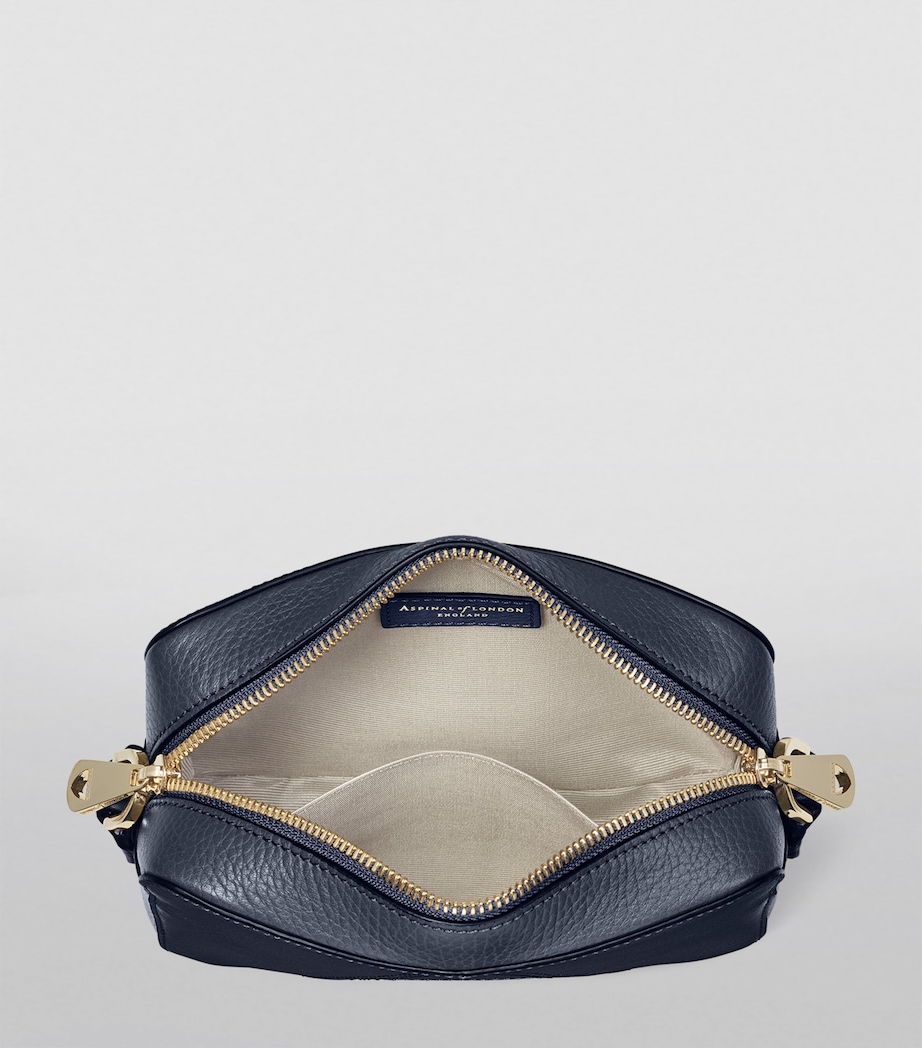 Leather Camera Bag NAVY Image 3