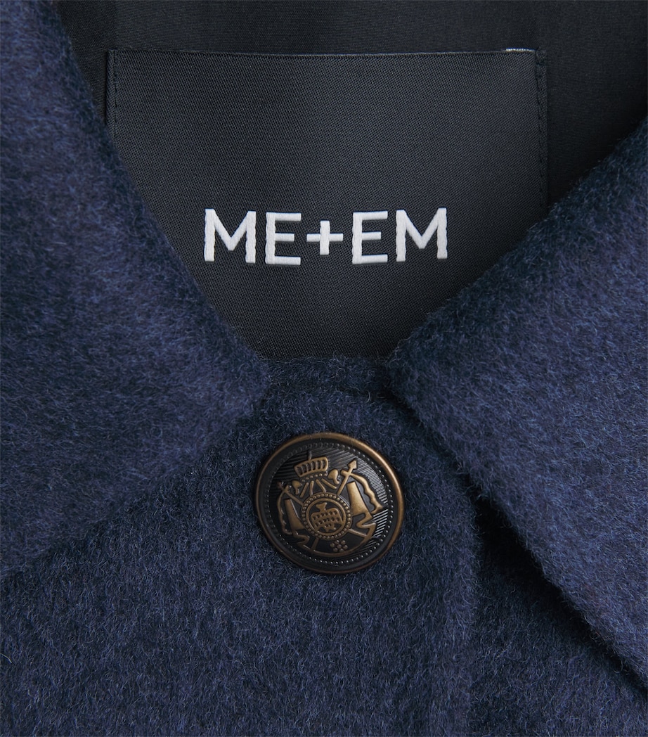 Wool-Cashmere Twin-Pocket Jacket NAVY/BLACK Image 5