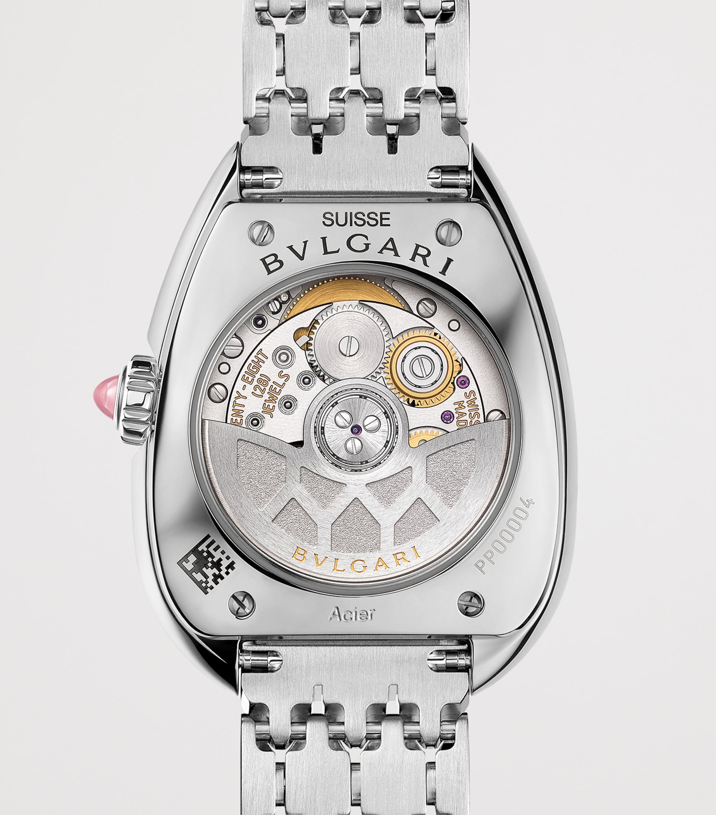 Stainless Steel and Diamond Serpenti Seduttori Watch 34mm GREY Image 4