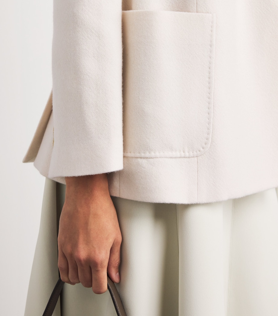 Cashmere Double-Breasted Blazer AVORIO Image 6