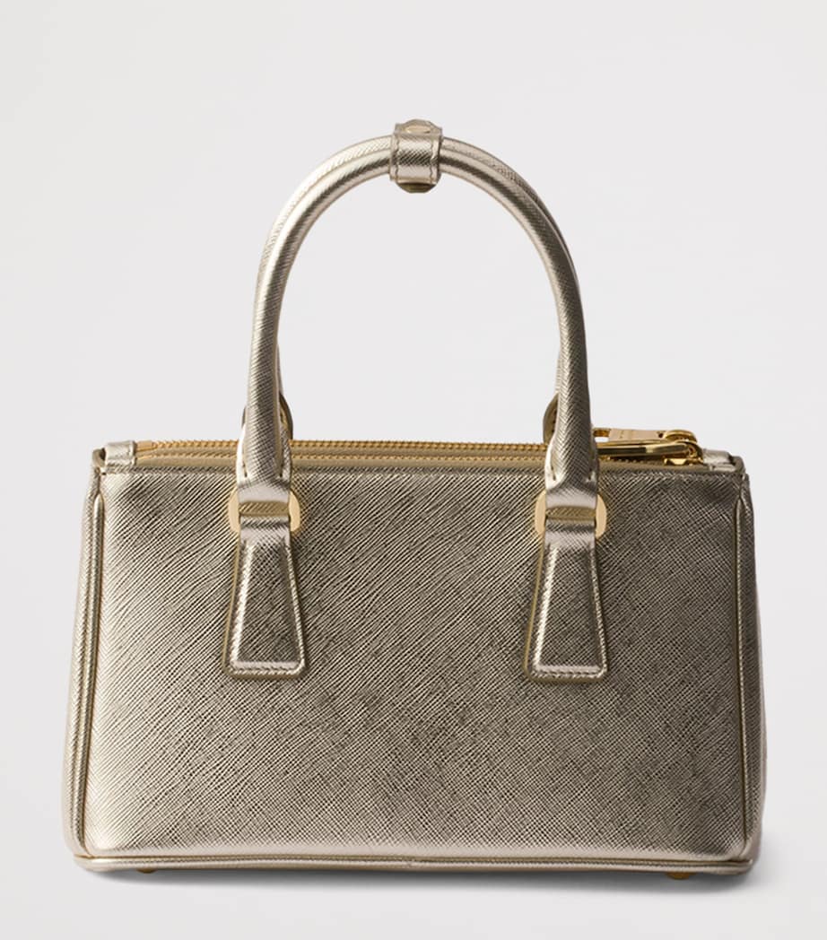 Mini Patent Saffiano Leather Galleria Top-Handle Bag F0846 Image 4
