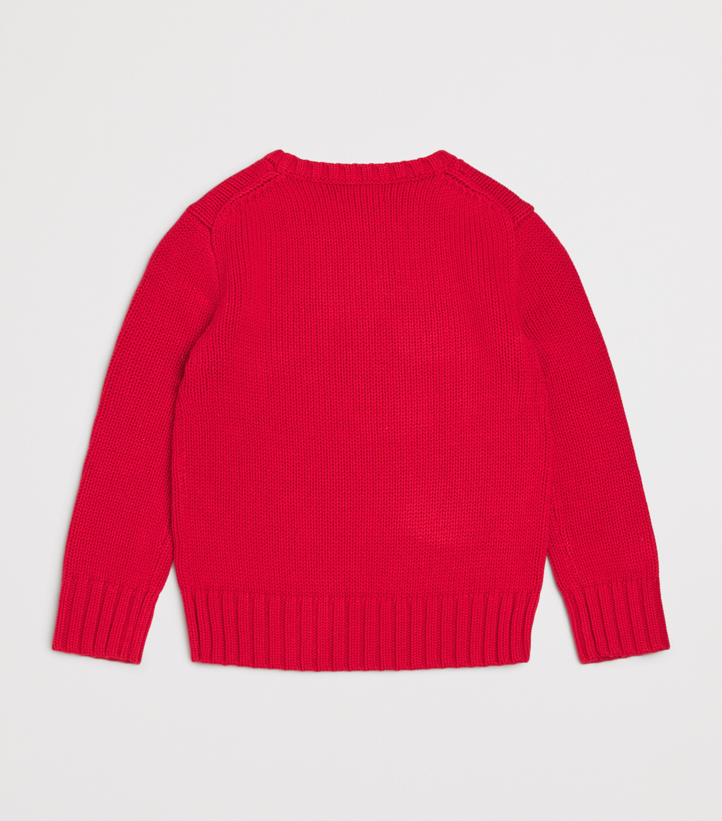 Cotton American Flag Sweater (7-14 Years) RED Image 2