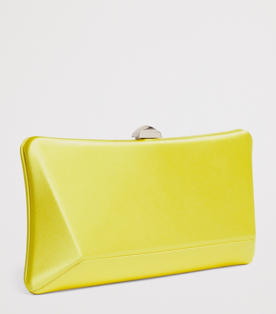 Satin Lally Clutch Bag 0573 LGHT YLLOW STIN Image 3