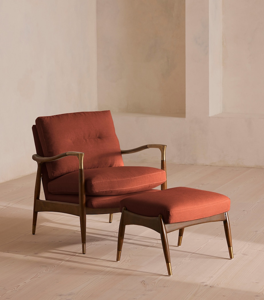Soho Home Linen Theodore Armchair Natural Image 5