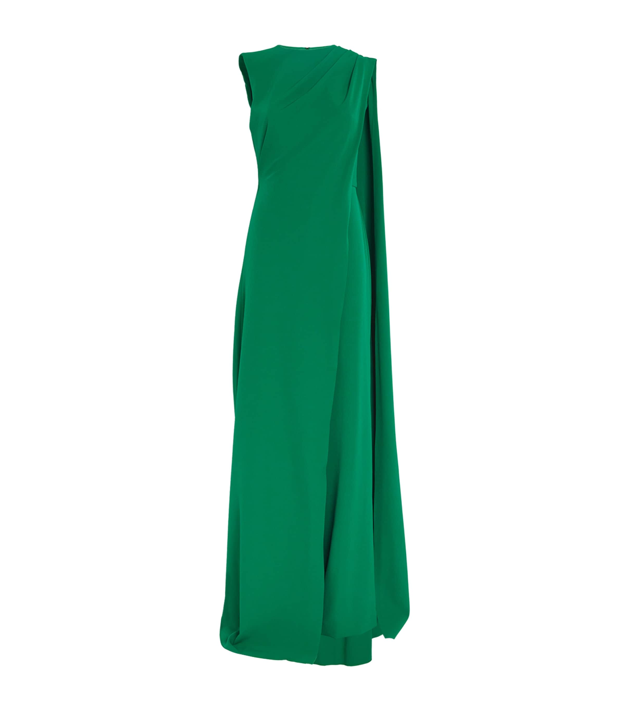 Honayda Draped Jumpsuit In Green