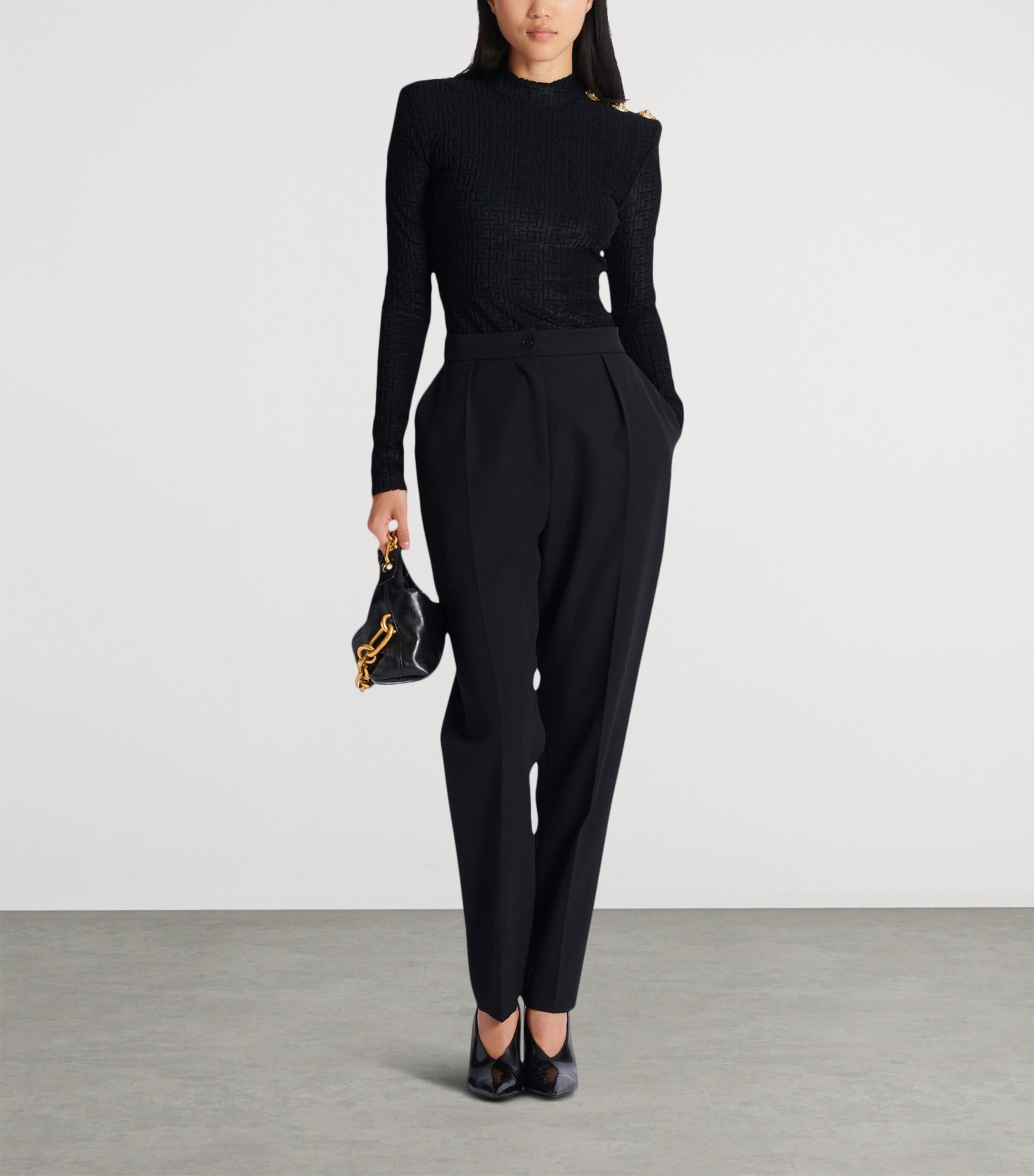 Bouclette Monogram Top 0PA NOIR Image 3