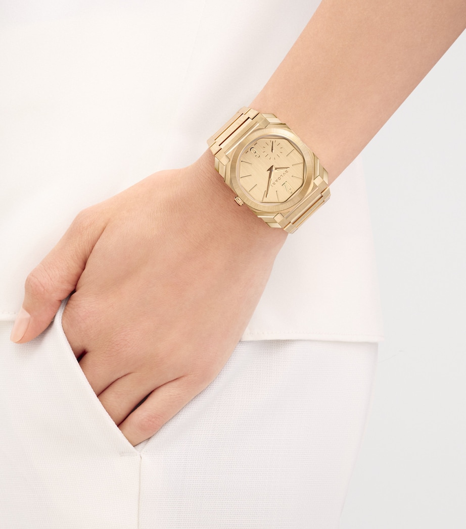 Bvlgari Yellow Gold Octo Finissimo Automatic Watch 37mm No Color Image 9