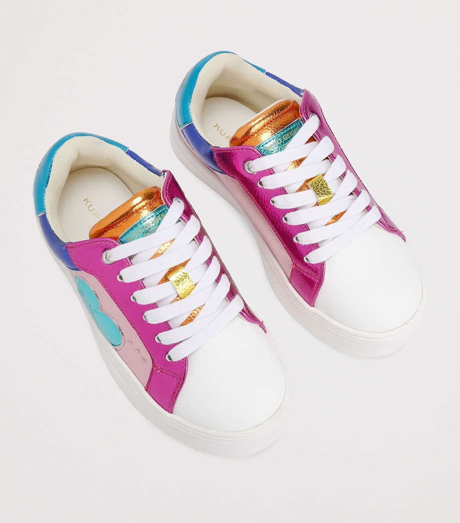 Kurt Geiger London Leather Mini Lana Heart Sneakers Mult/other Image 4