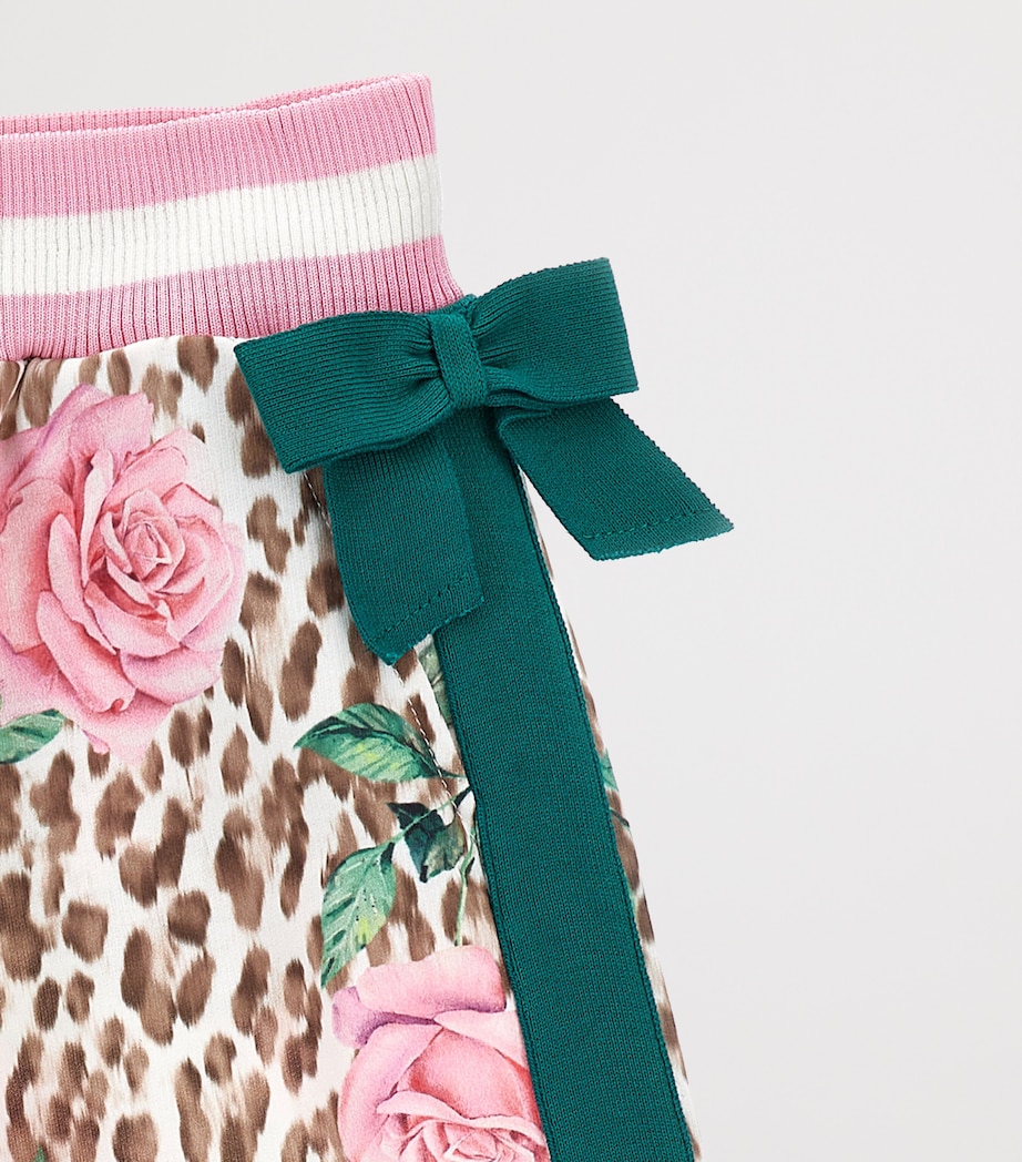 Leopard Rose Wide-Leg Sweatpants (2-12 Years) MACULATO Image 3