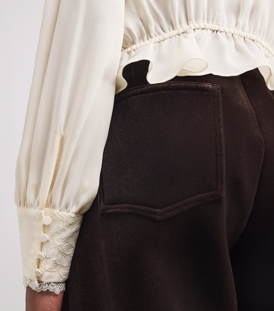 Silk Britt Blouse ANTIQUE WHITE Image 6